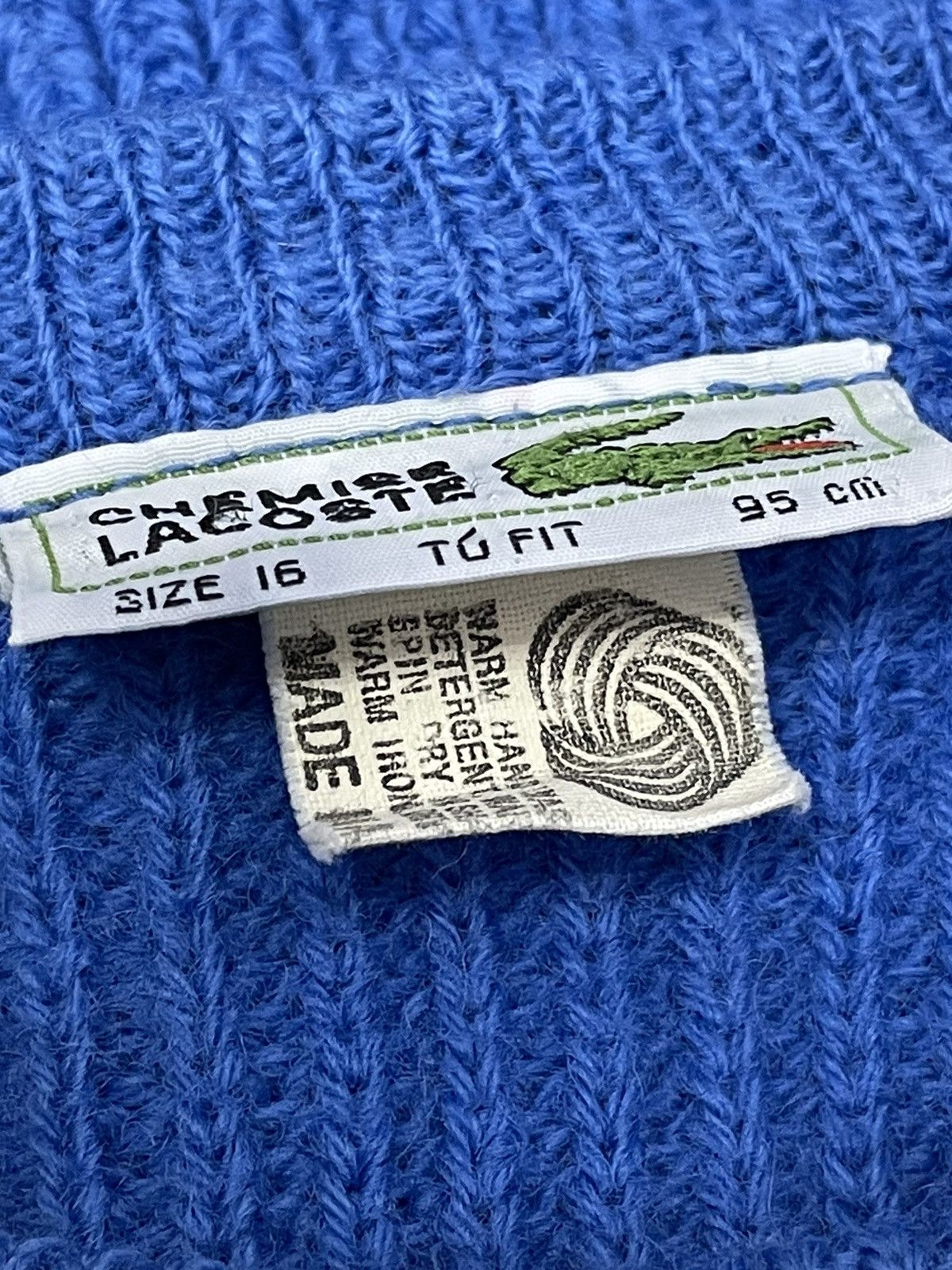 Lacoste 90’s CHEMISE LACOSTE Pure Wool Knitwear Sweater Size US M / EU 48-50 / 2 - 9 Thumbnail