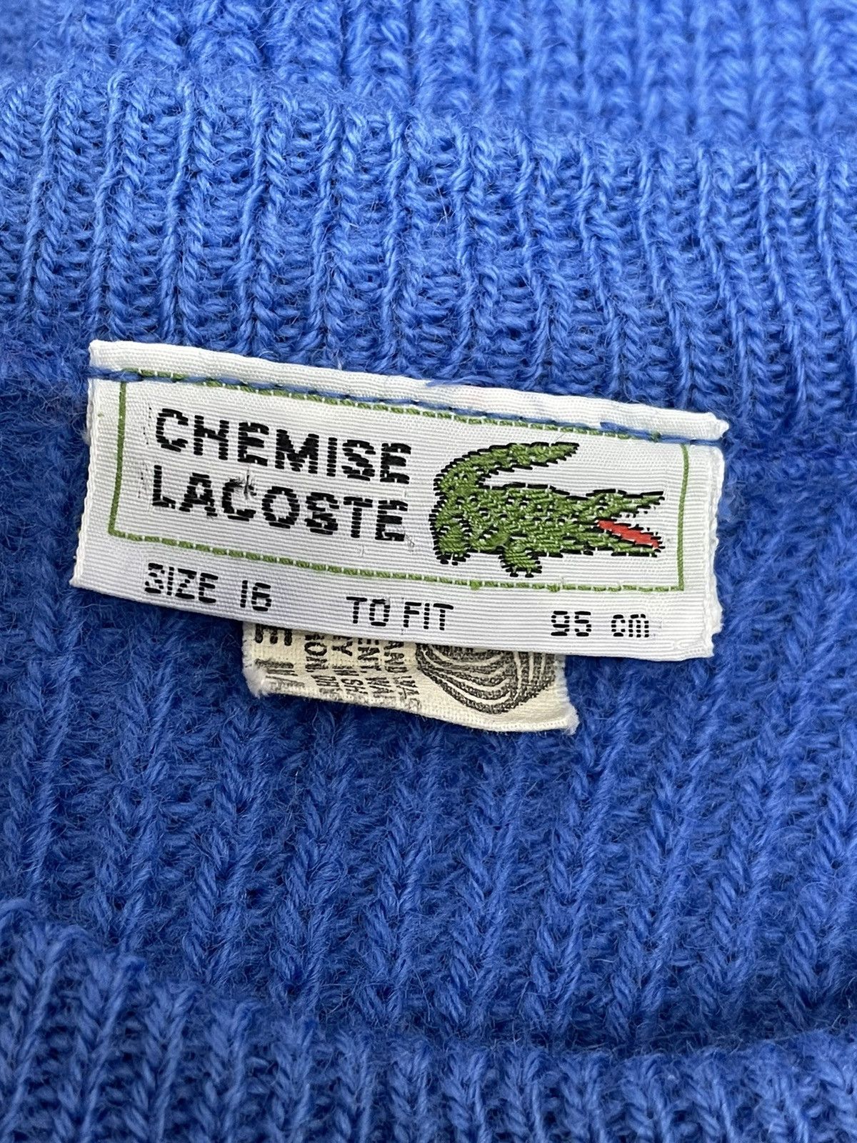 Lacoste 90’s CHEMISE LACOSTE Pure Wool Knitwear Sweater Size US M / EU 48-50 / 2 - 8 Thumbnail