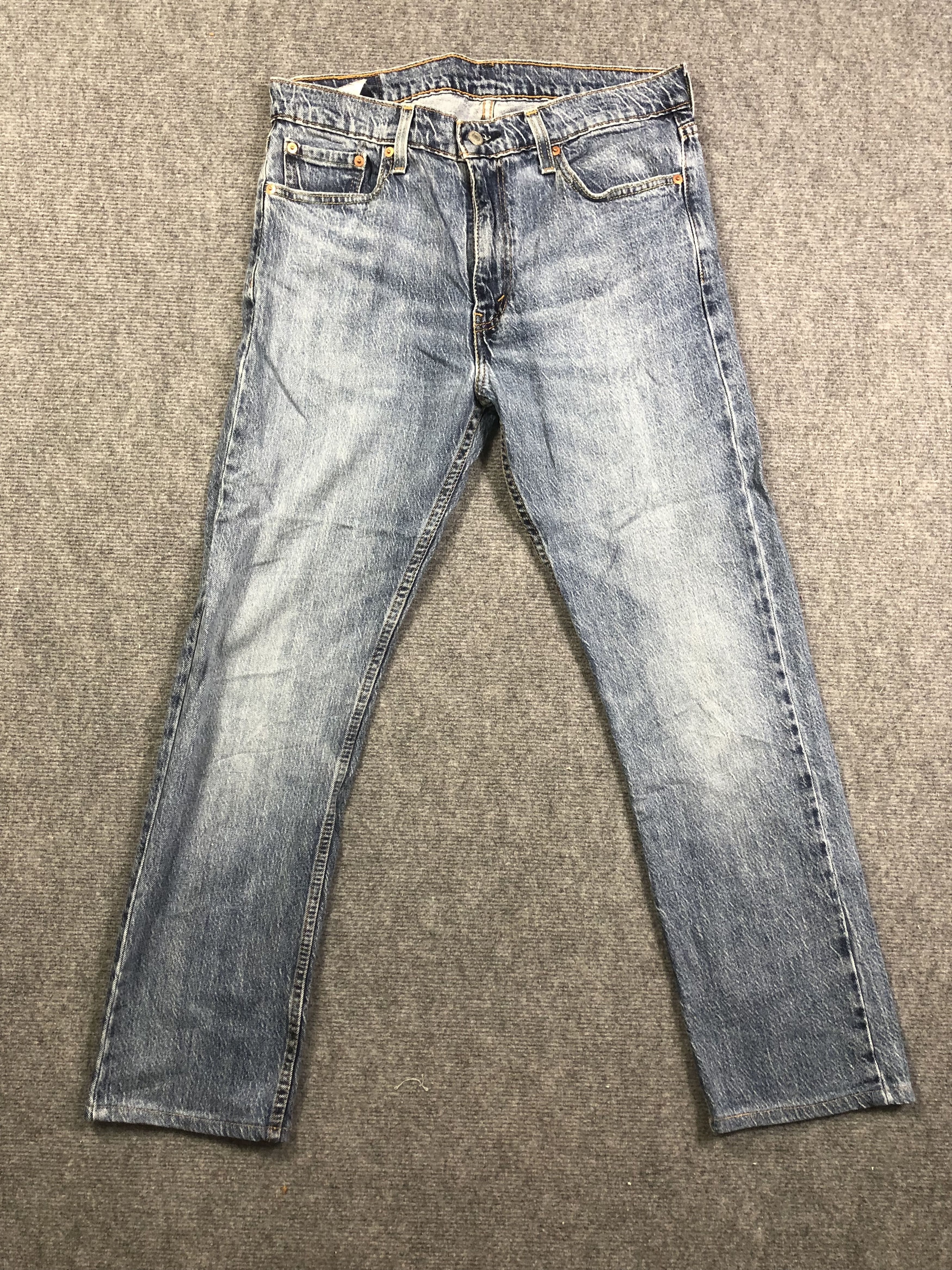Levi's Wash Blue Levis 513 Denim Jeans 34x29 Size US 34 / EU 50 - 1 Thumbnail