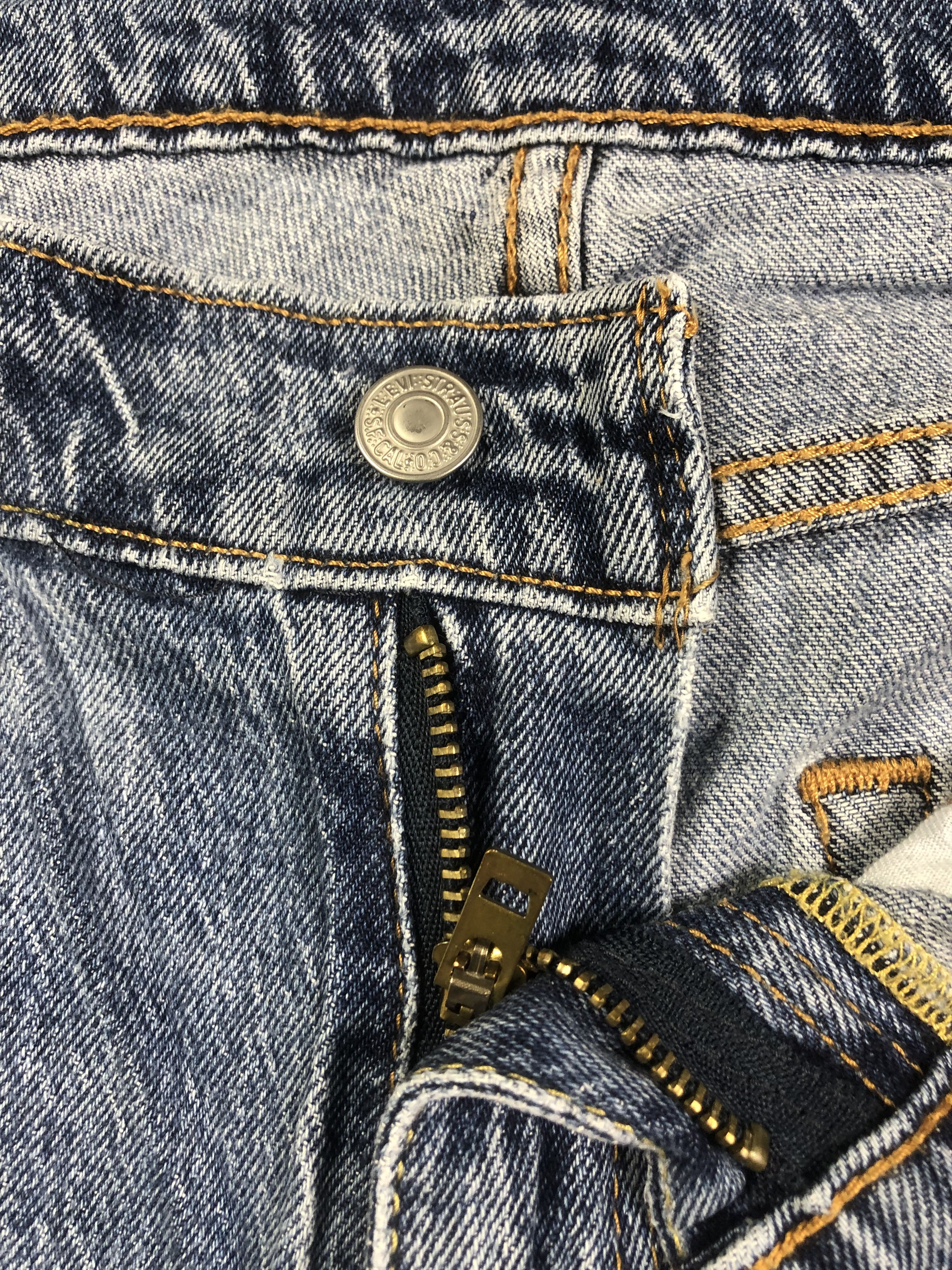Levi's Wash Blue Levis 513 Denim Jeans 34x29 Size US 34 / EU 50 - 3 Thumbnail