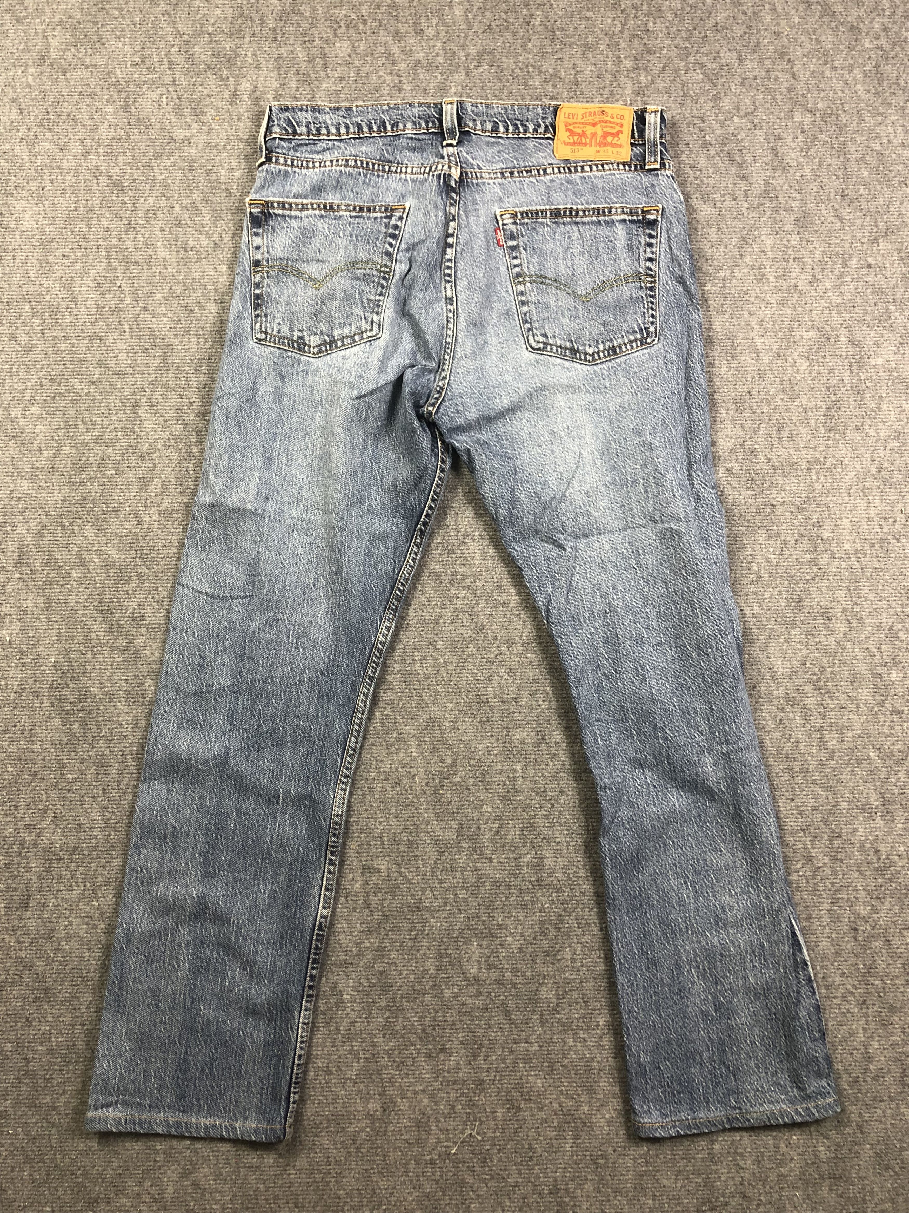 Levi's Wash Blue Levis 513 Denim Jeans 34x29 Size US 34 / EU 50 - 10 Thumbnail