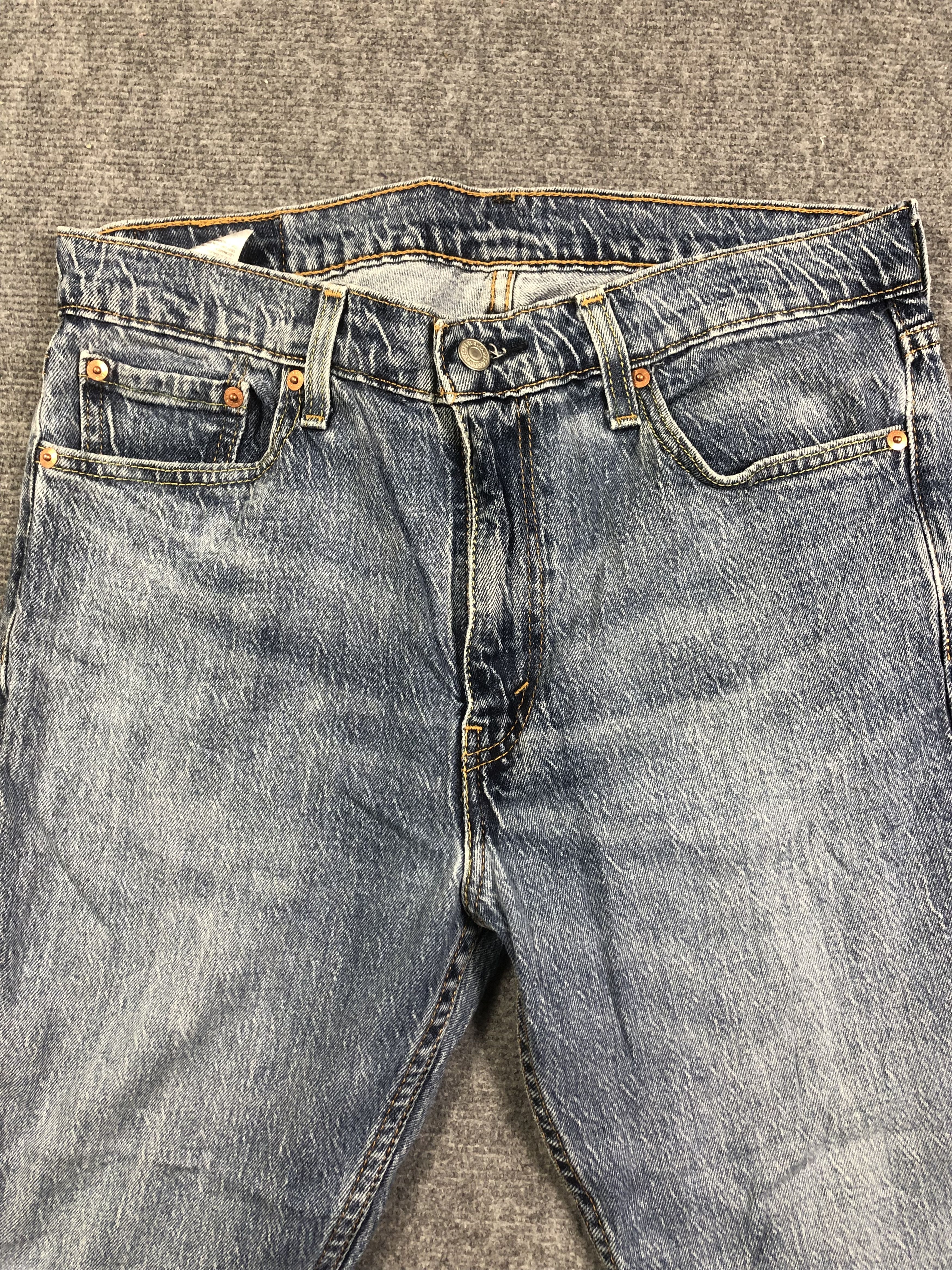 Levi's Wash Blue Levis 513 Denim Jeans 34x29 Size US 34 / EU 50 - 2 Thumbnail