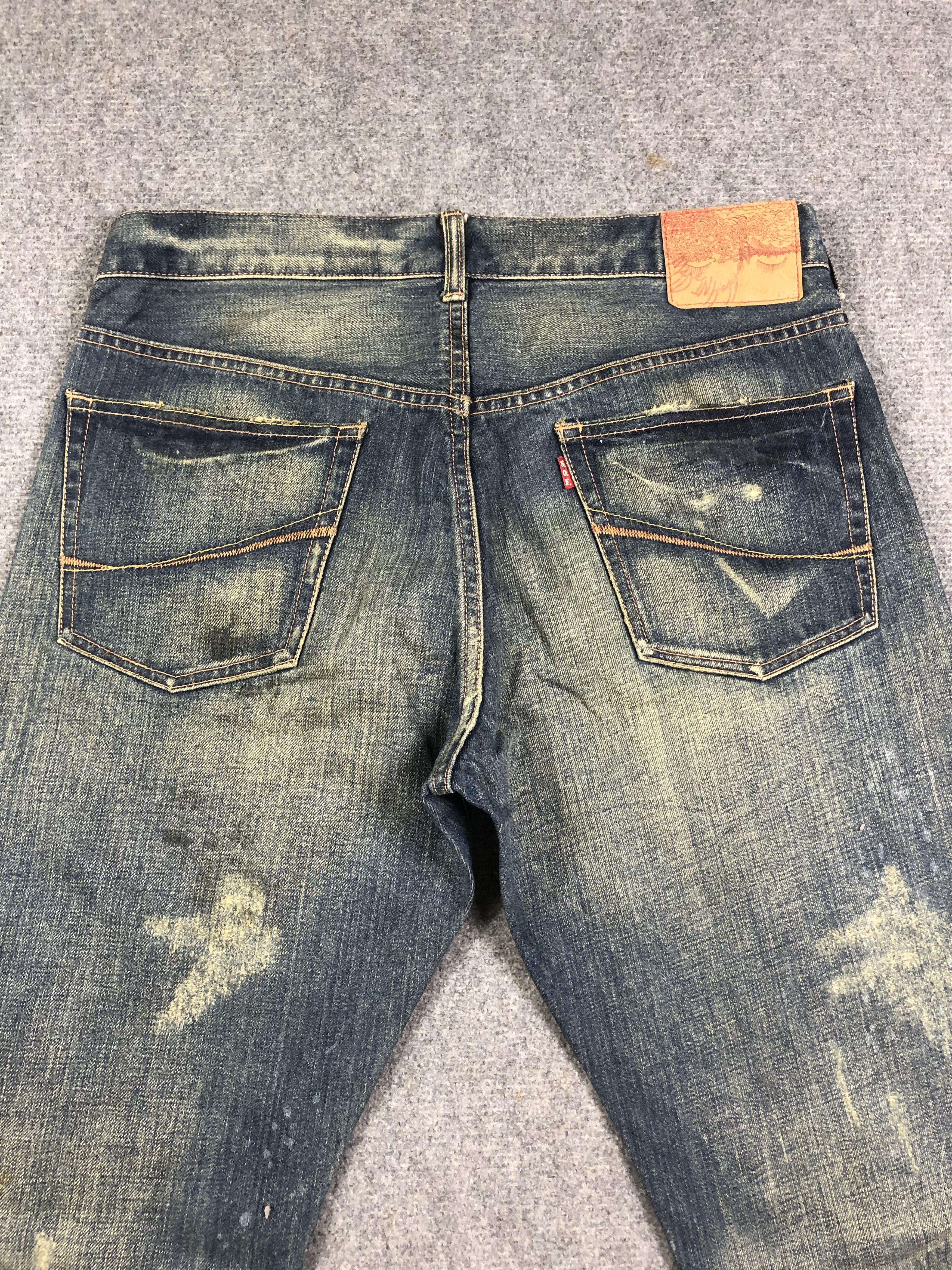 Japanese Brand SOUL OF FREEDOM DISTRESSED WASHED BLUE DENIM 34x32 Size US 34 / EU 50 - 13 Thumbnail