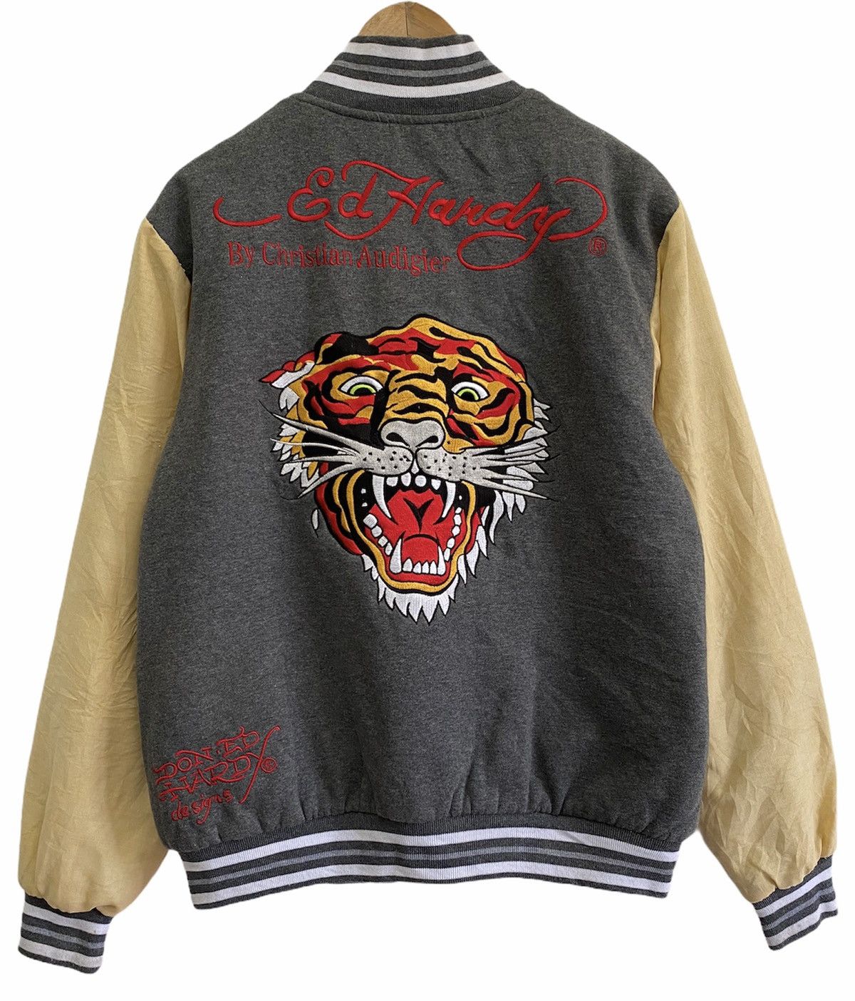 Christian Audigier RARE🔥Vintage Ed Hardy Christian Audigier Varsity Jacket Size US M / EU 48-50 / 2 - 1 Thumbnail