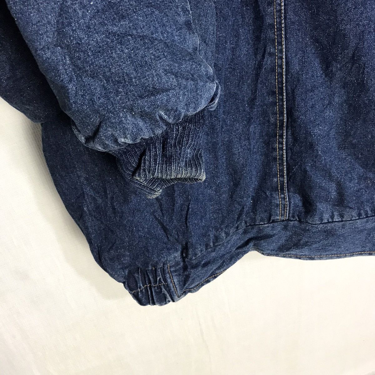 Japanese Brand × Vintage Vintage denim bomber patches jacket Size US L / EU 52-54 / 3 - 3 Thumbnail