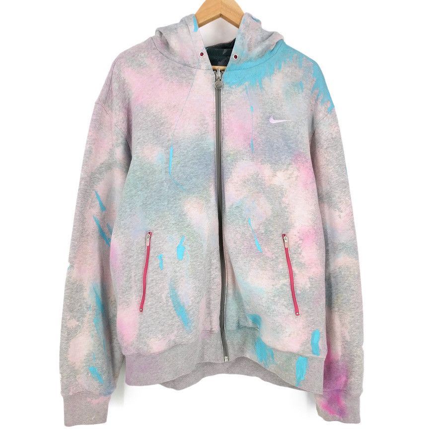Nike Nike "Cold Shoulder" Custom Paint Bleach Reversible Hoodie Size US L / EU 52-54 / 3 - 1 Thumbnail