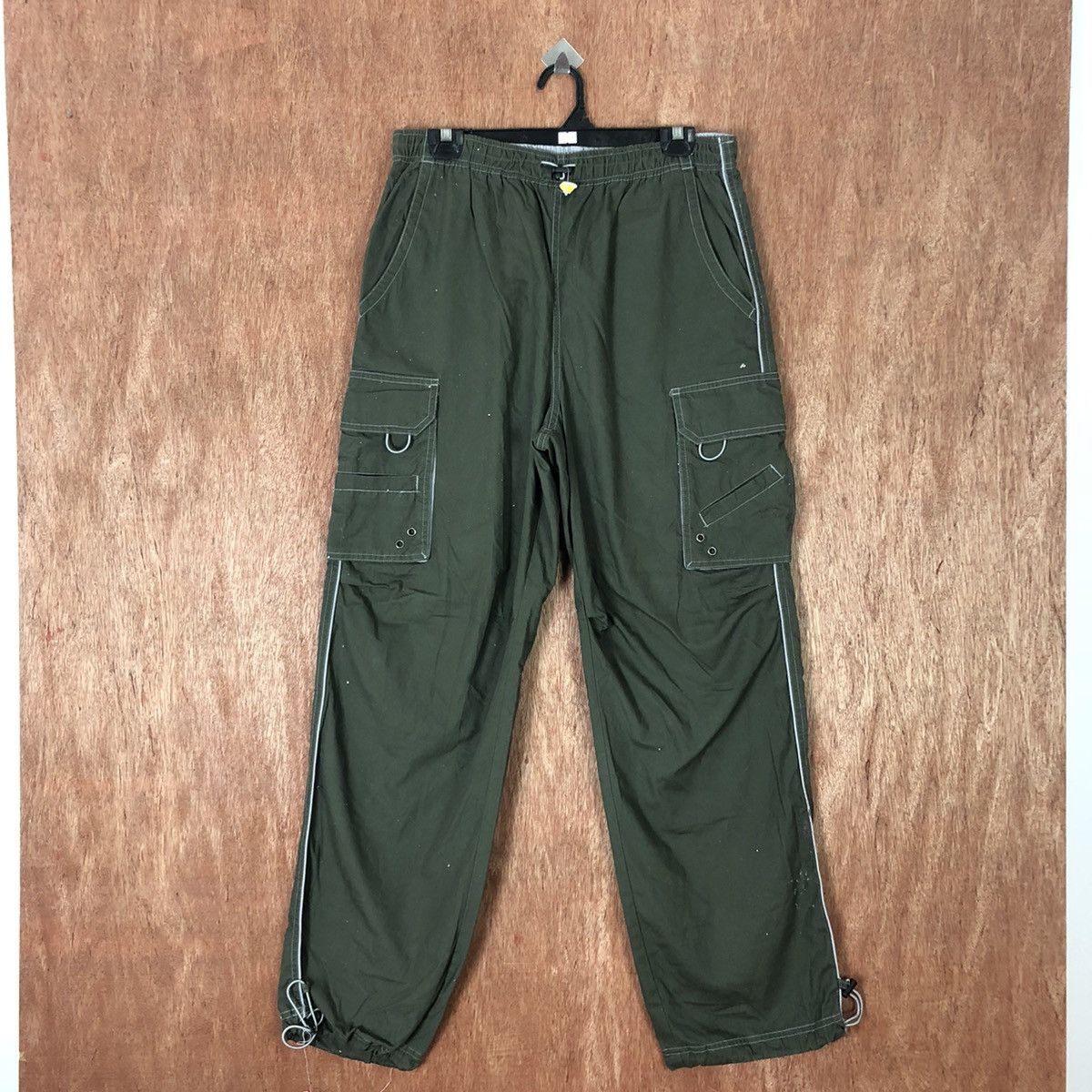 Japanese Brand D Japan Green Multipocket Tactical Cargo Pants #c1122 Size US 31 - 1 Thumbnail