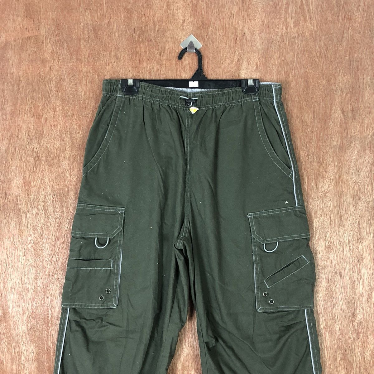 Japanese Brand D Japan Green Multipocket Tactical Cargo Pants #c1122 Size US 31 - 2 Thumbnail
