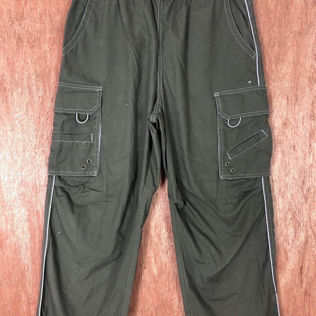 Japanese Brand D Japan Green Multipocket Tactical Cargo Pants #c1122 Size US 31 - 4 Thumbnail