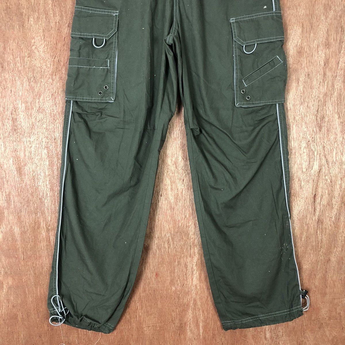 Japanese Brand D Japan Green Multipocket Tactical Cargo Pants #c1122 Size US 31 - 3 Thumbnail