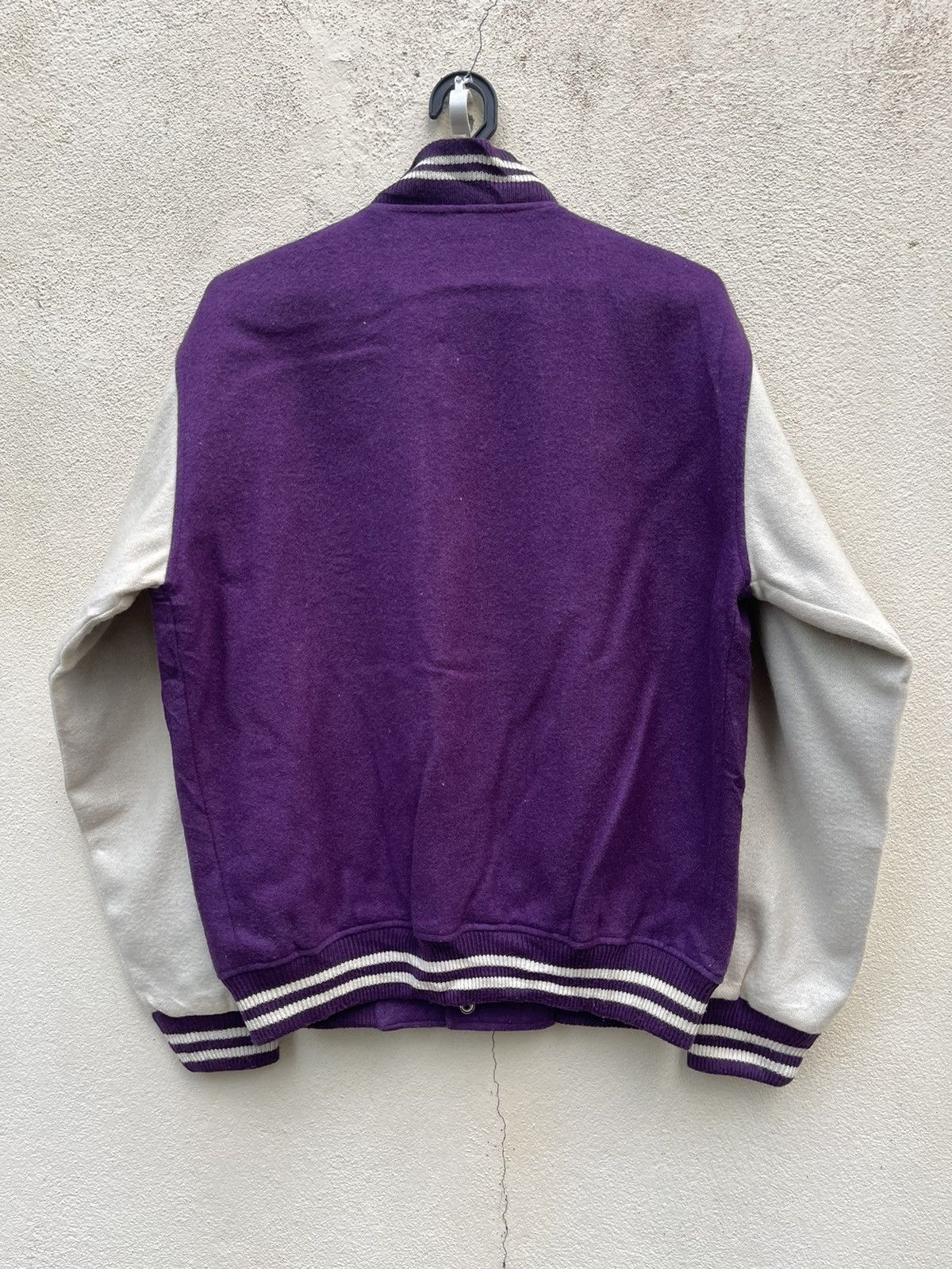 Vintage ❌DROP DELETE🔥Awesome Vintage Varsity Jacket Wool Rois Mov. Size US M / EU 48-50 / 2 - 2 Thumbnail