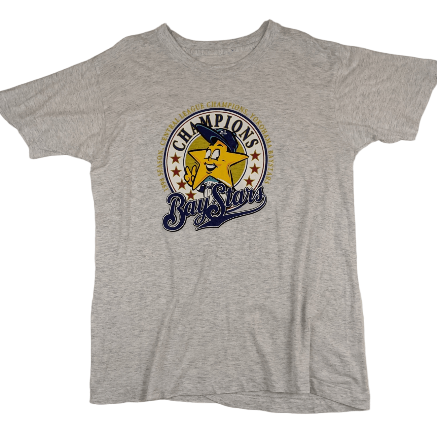 Japanese Brand Vintage YOKOHAMA BAYSTARS 1998 Champions Single Stitches Tee Size US L / EU 52-54 / 3 - 2 Thumbnail