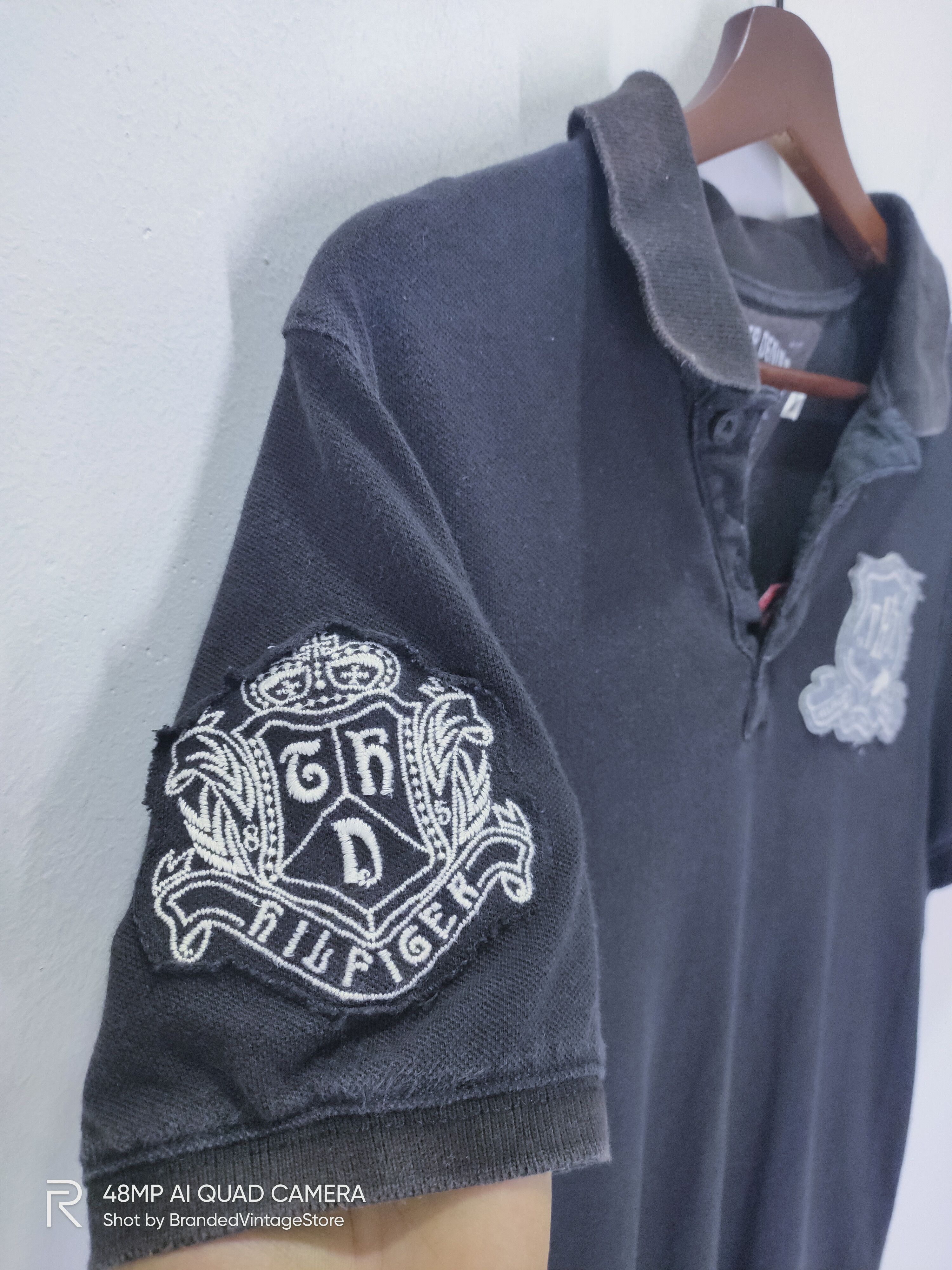 Japanese Brand × Tommy Hilfiger TOMMY HILFIGER DENIM Patchwork Handcraft Garment Polo Shirt Size US M / EU 48-50 / 2 - 7 Thumbnail