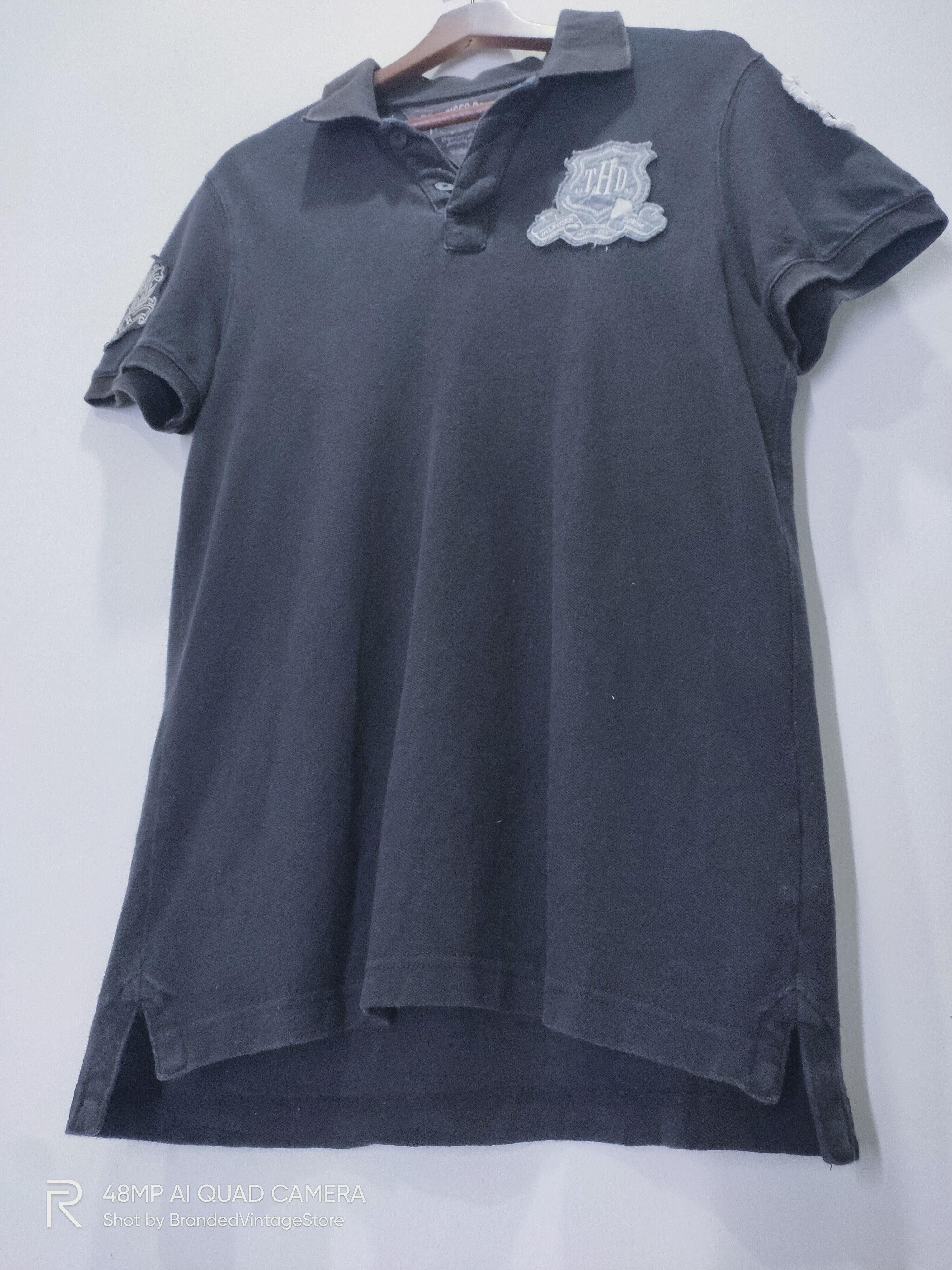 Japanese Brand × Tommy Hilfiger TOMMY HILFIGER DENIM Patchwork Handcraft Garment Polo Shirt Size US M / EU 48-50 / 2 - 4 Thumbnail