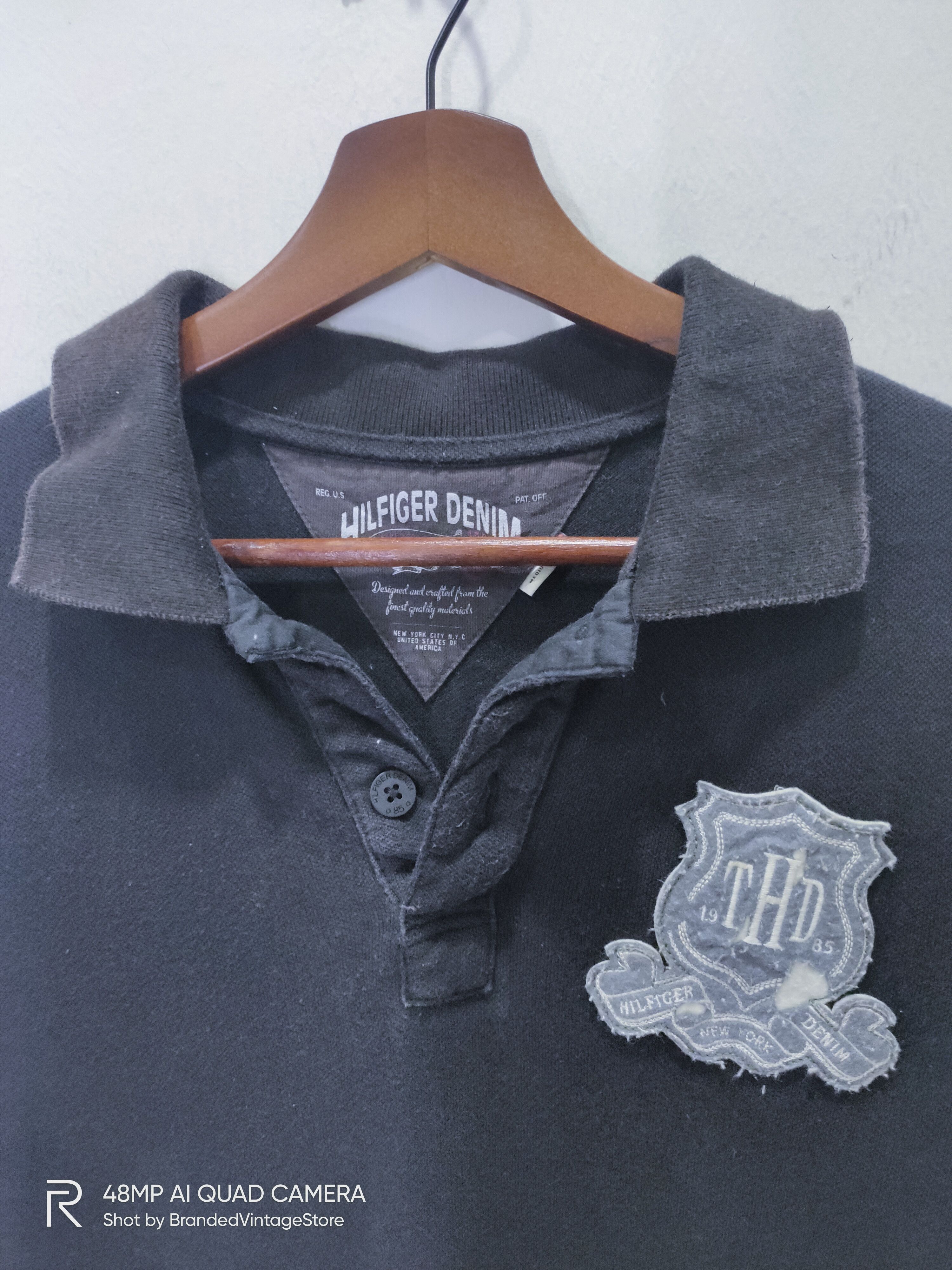 Japanese Brand × Tommy Hilfiger TOMMY HILFIGER DENIM Patchwork Handcraft Garment Polo Shirt Size US M / EU 48-50 / 2 - 3 Thumbnail
