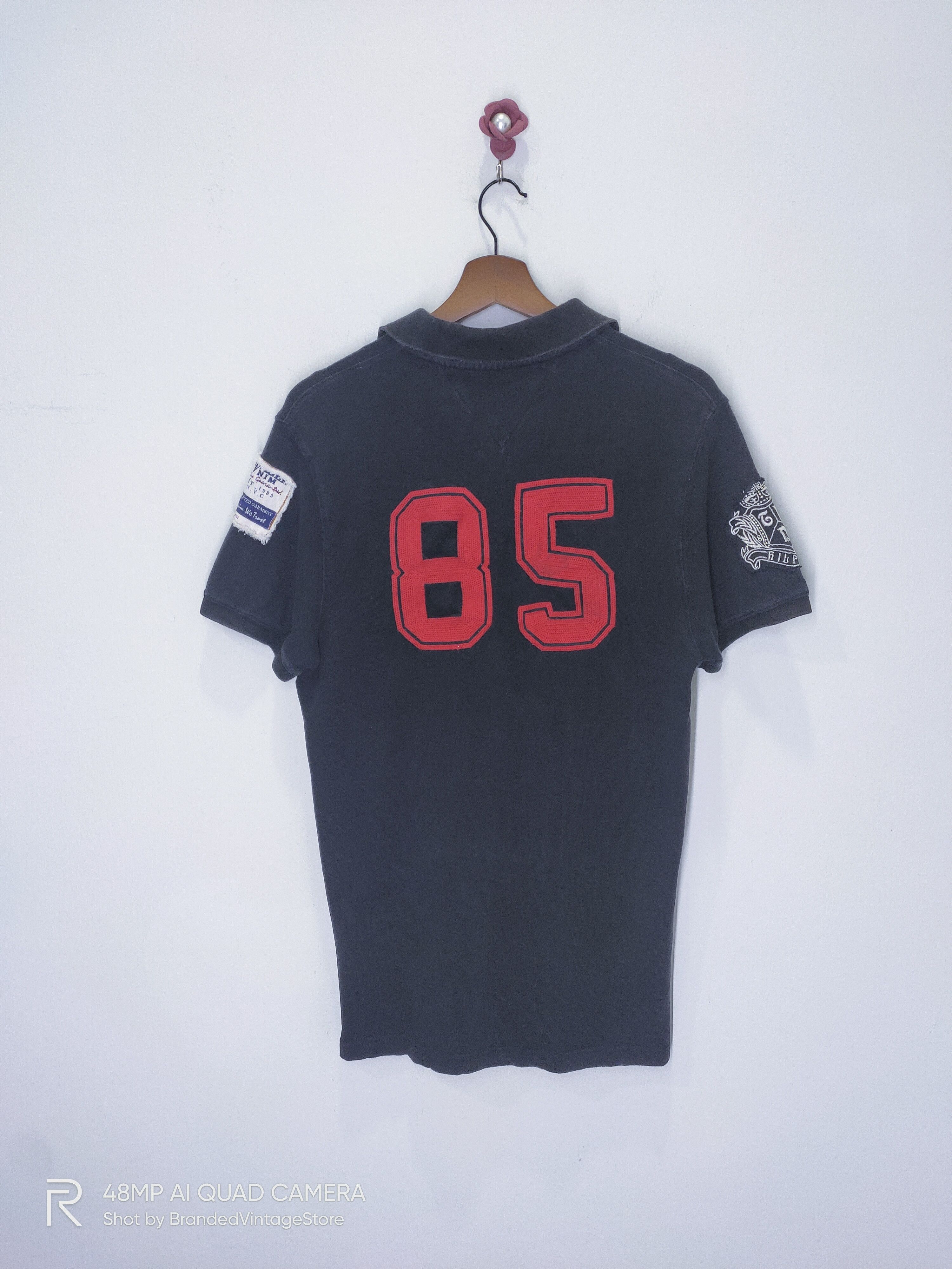 Japanese Brand × Tommy Hilfiger TOMMY HILFIGER DENIM Patchwork Handcraft Garment Polo Shirt Size US M / EU 48-50 / 2 - 1 Thumbnail