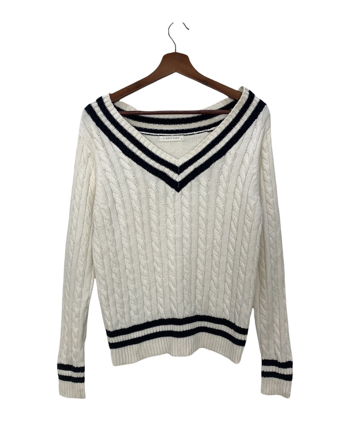 Japanese Brand × LOWRYS FARM LOWRYS FARM Allover Cable Knitwear Pullover Jumper Sweater Size M / US 6-8 / IT 42-44 - 1 Thumbnail