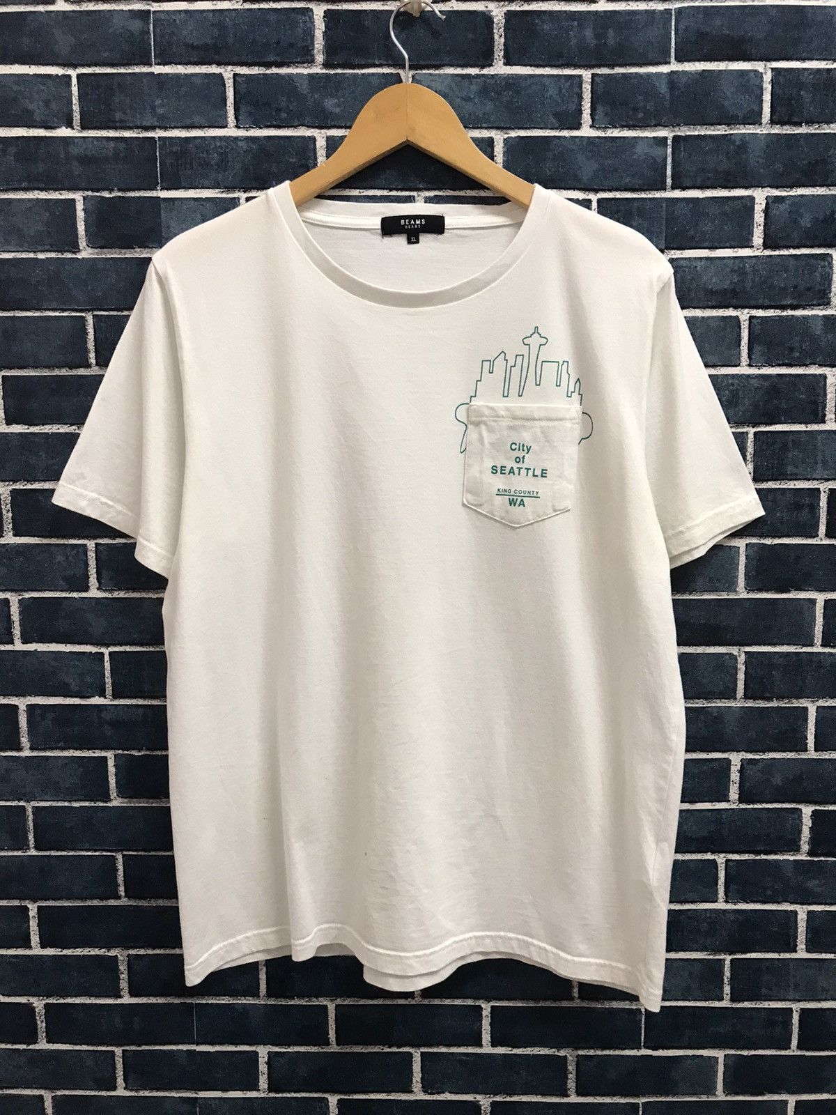 Beams Plus × Japanese Brand × Vintage Beams Plus Japan Pocket t shirt Size US L / EU 52-54 / 3 - 1 Thumbnail