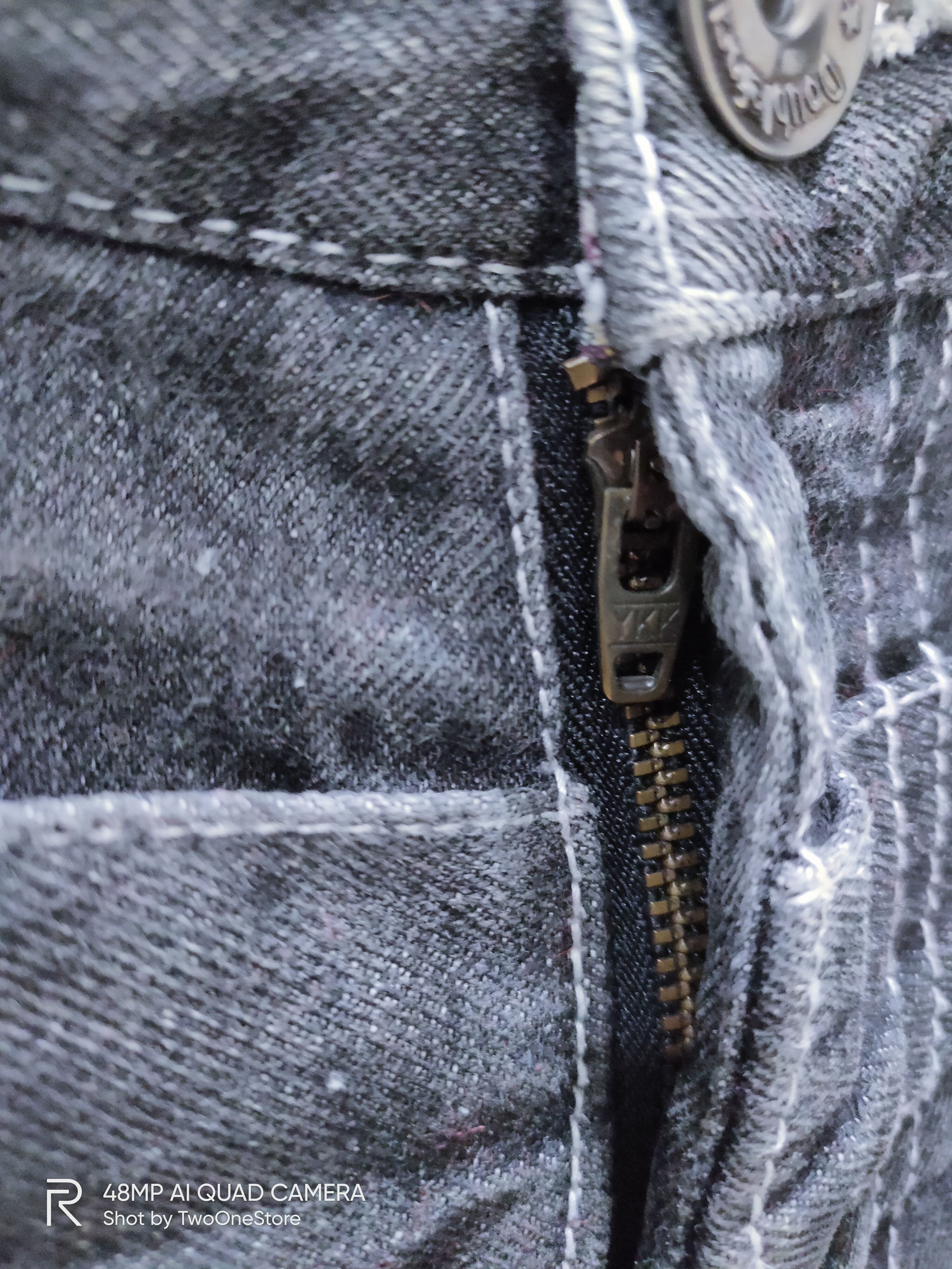 Japanese Brand × Seditionaries DOUBLEFOCUS Patchwork DoubleWaist Punk Style CropPant Jeans Size US 33 - 7 Thumbnail