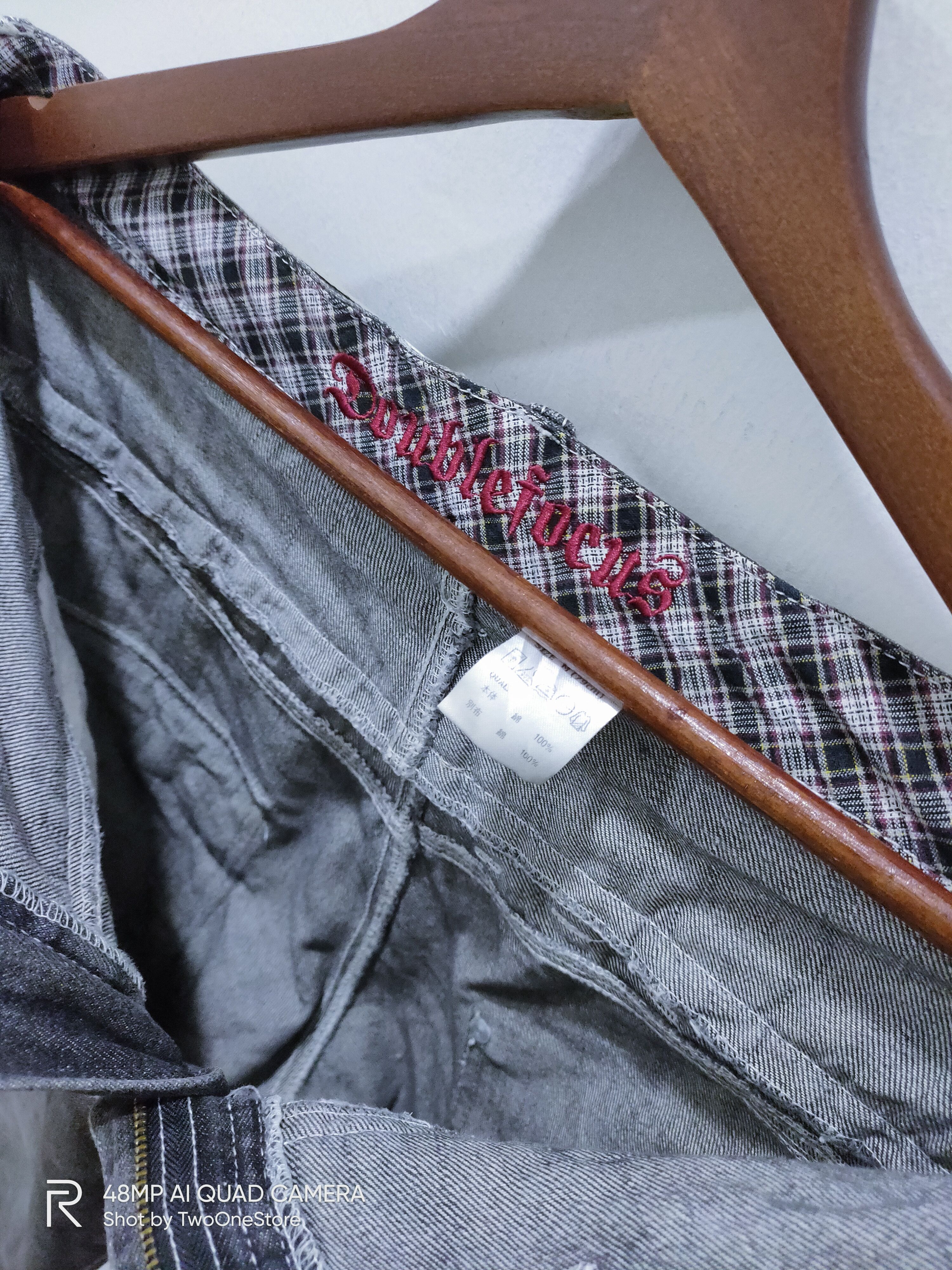 Japanese Brand × Seditionaries DOUBLEFOCUS Patchwork DoubleWaist Punk Style CropPant Jeans Size US 33 - 5 Thumbnail
