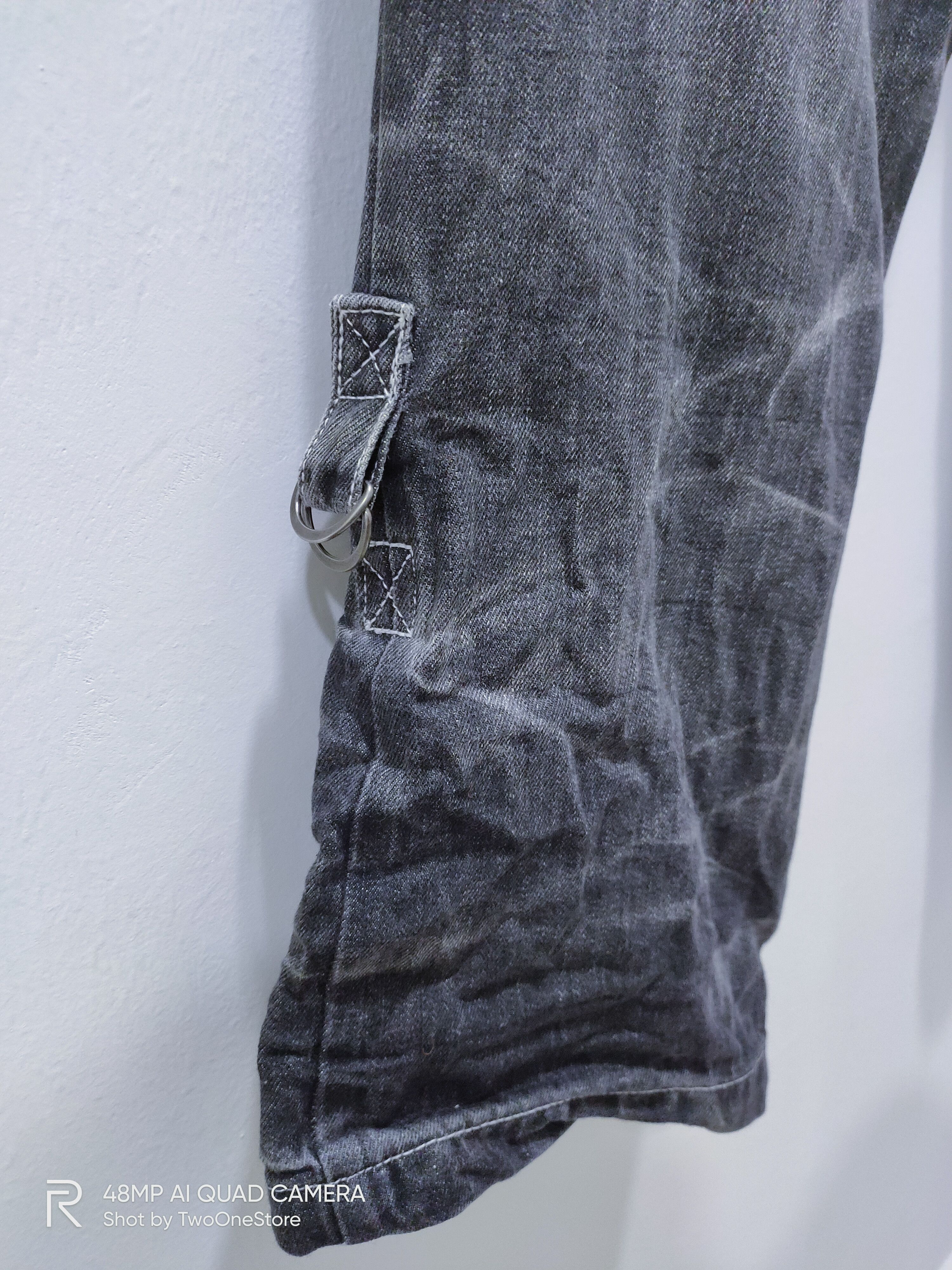 Japanese Brand × Seditionaries DOUBLEFOCUS Patchwork DoubleWaist Punk Style CropPant Jeans Size US 33 - 14 Thumbnail
