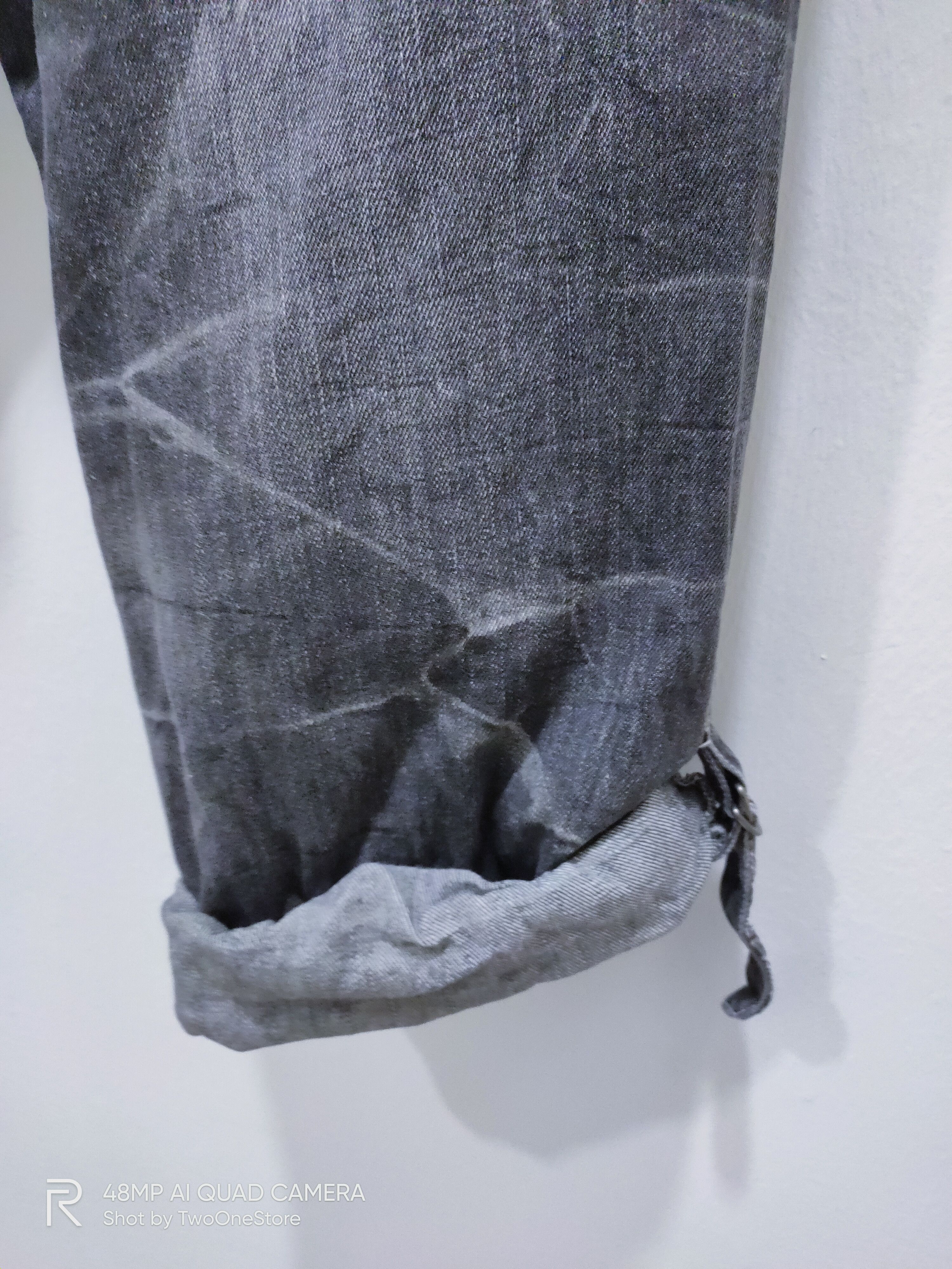 Japanese Brand × Seditionaries DOUBLEFOCUS Patchwork DoubleWaist Punk Style CropPant Jeans Size US 33 - 6 Thumbnail