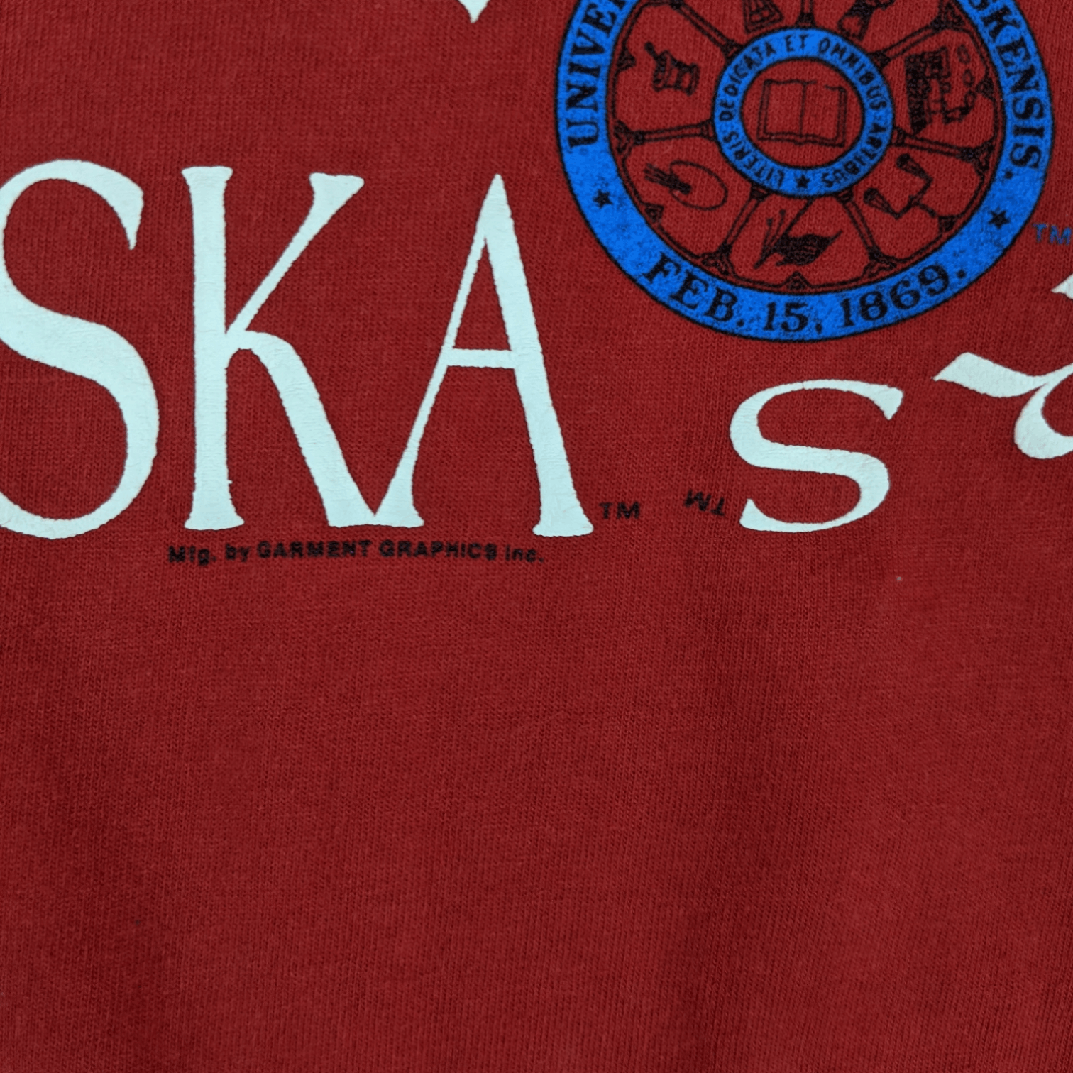 NFL 90"s UNIVERSITY Of NEBRASKA Huskers NFL Single Stitches Tee Size US M / EU 48-50 / 2 - 6 Thumbnail
