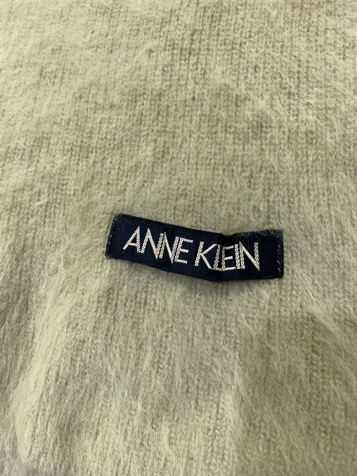 Anne & Valentin × Designer × Other ANNE KLEIN Soft Fluffy Fur Mohair Knitwear Muffler Scarf Size ONE SIZE - 7 Thumbnail