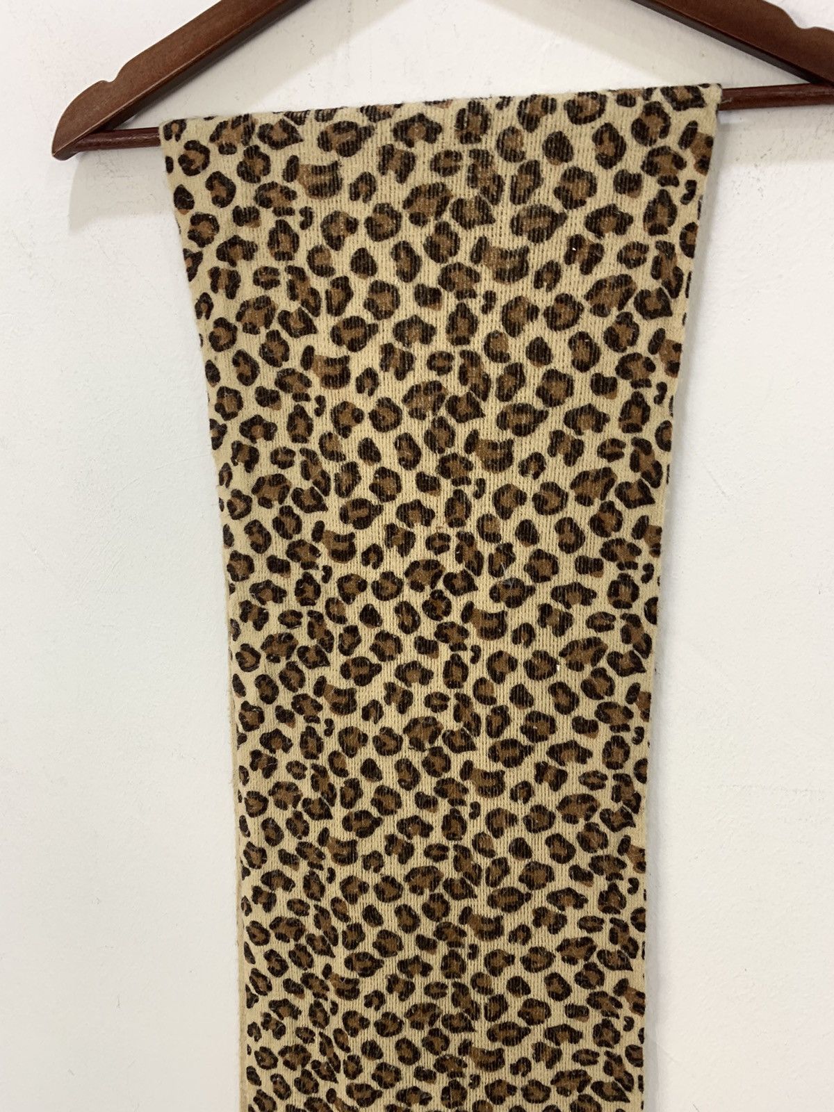 Habitat × Other CHEETAH Skin Pattern Fullprint Wool Knitwear Muffler Scarf Size ONE SIZE - 4 Thumbnail