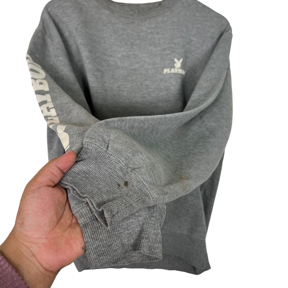 Playboy × Vintage 🔥 VINTAGE PLAYBOY EMBROIDERY BIG LOGO SWEATSHIRT Size US M / EU 48-50 / 2 - 7 Thumbnail