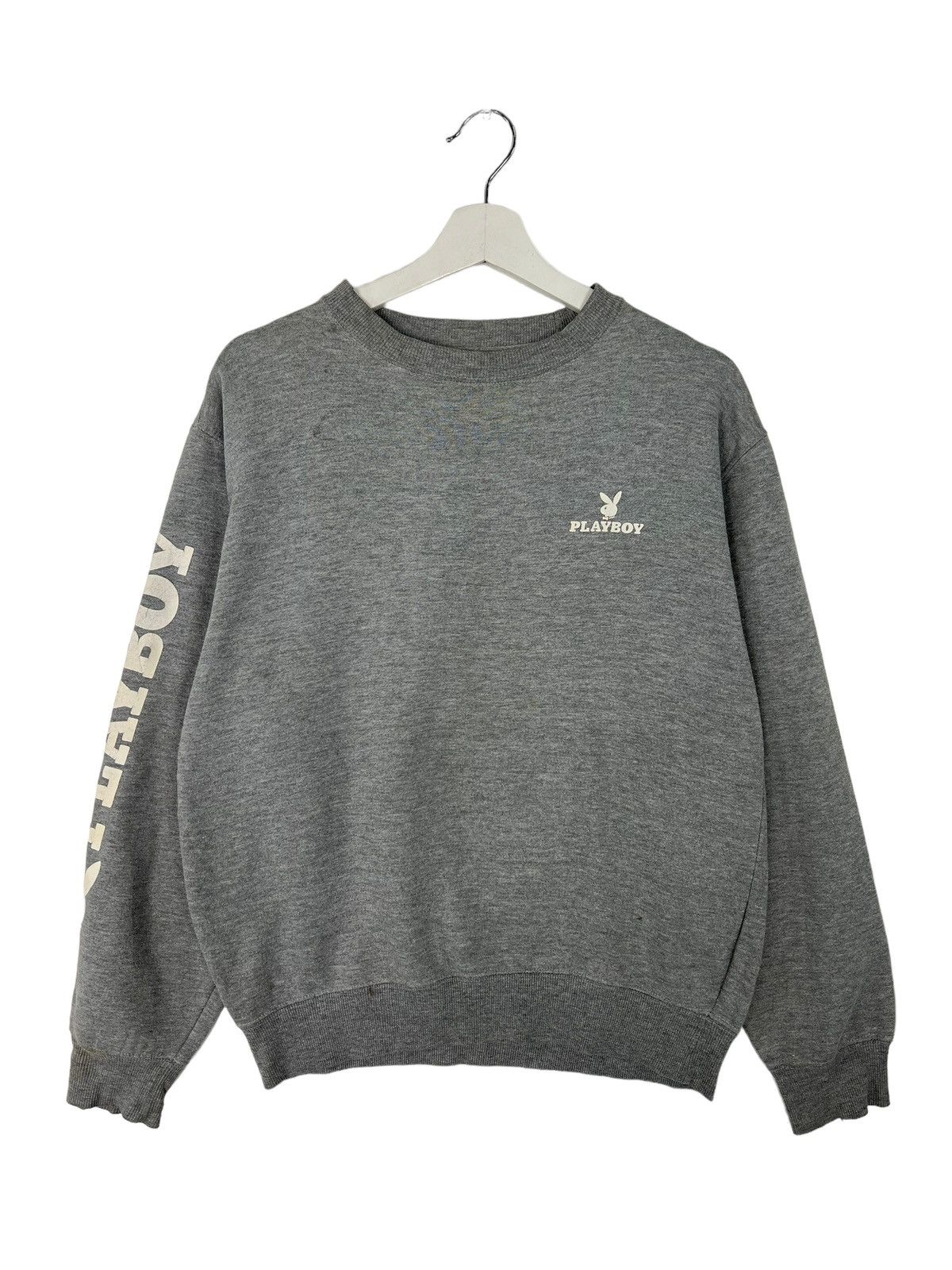 Playboy × Vintage 🔥 VINTAGE PLAYBOY EMBROIDERY BIG LOGO SWEATSHIRT Size US M / EU 48-50 / 2 - 6 Thumbnail