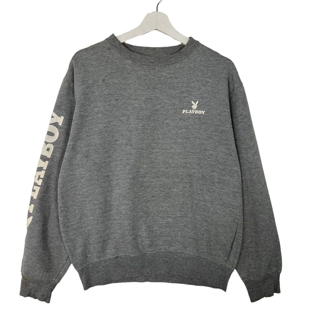 Playboy × Vintage 🔥 VINTAGE PLAYBOY EMBROIDERY BIG LOGO SWEATSHIRT Size US M / EU 48-50 / 2 - 2 Thumbnail