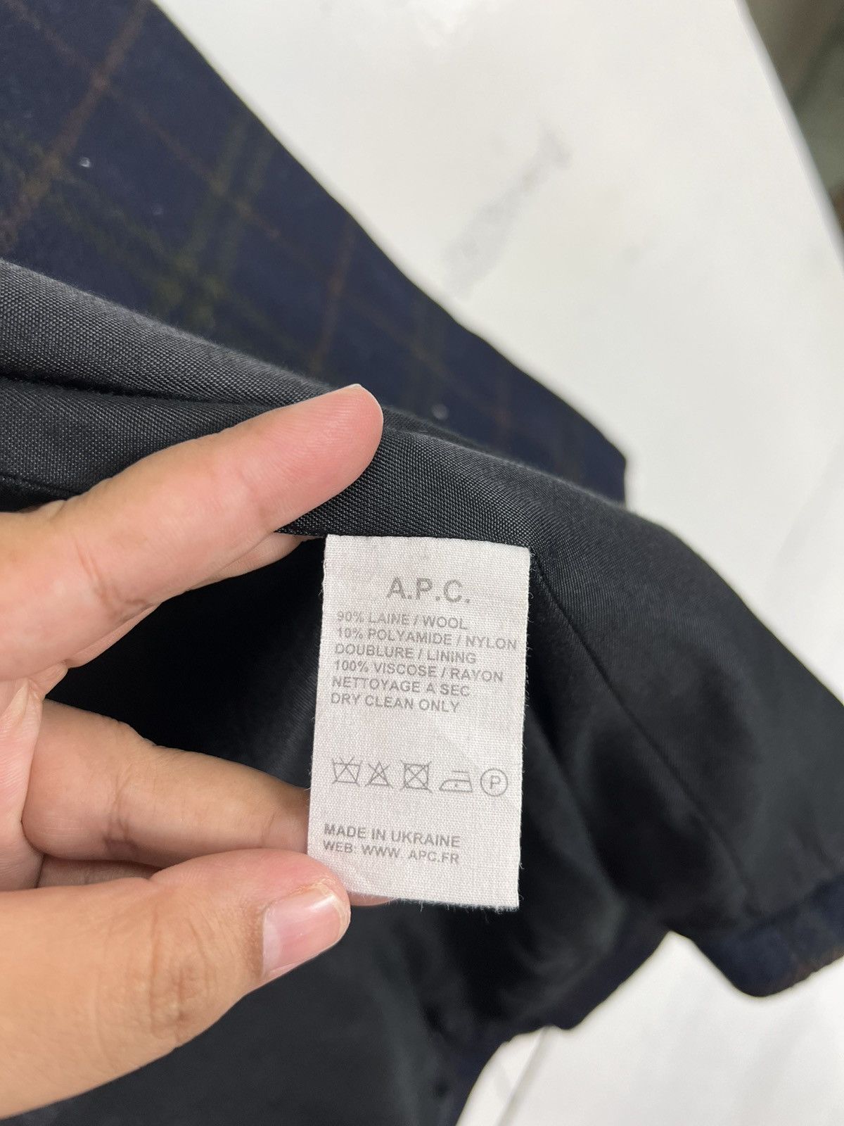 A.P.C. 🔥 APC PLAID WOOL DOUBLE BREAST COAT Size US XS / EU 42 / 0 - 12 Thumbnail
