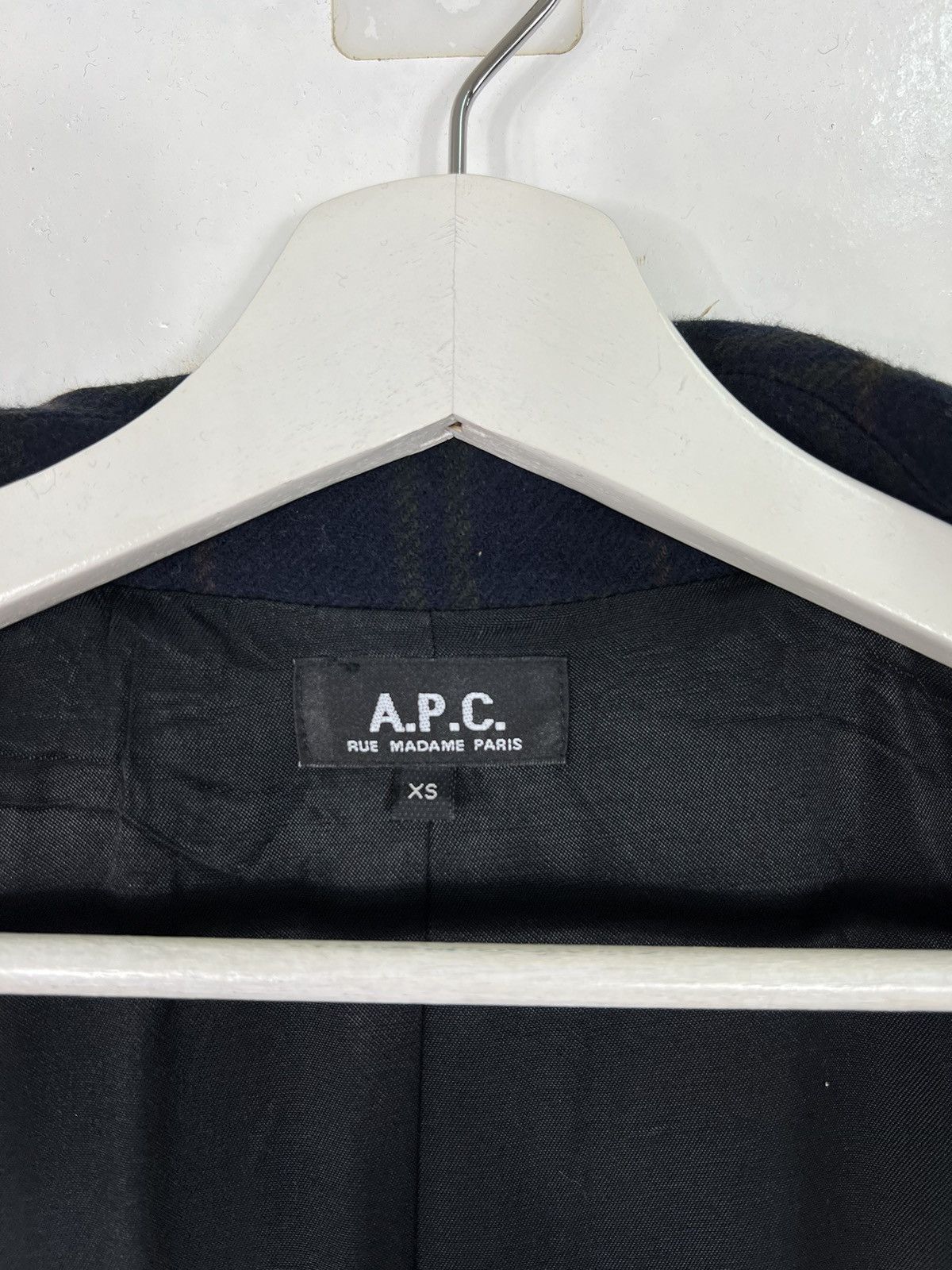 A.P.C. 🔥 APC PLAID WOOL DOUBLE BREAST COAT Size US XS / EU 42 / 0 - 10 Thumbnail
