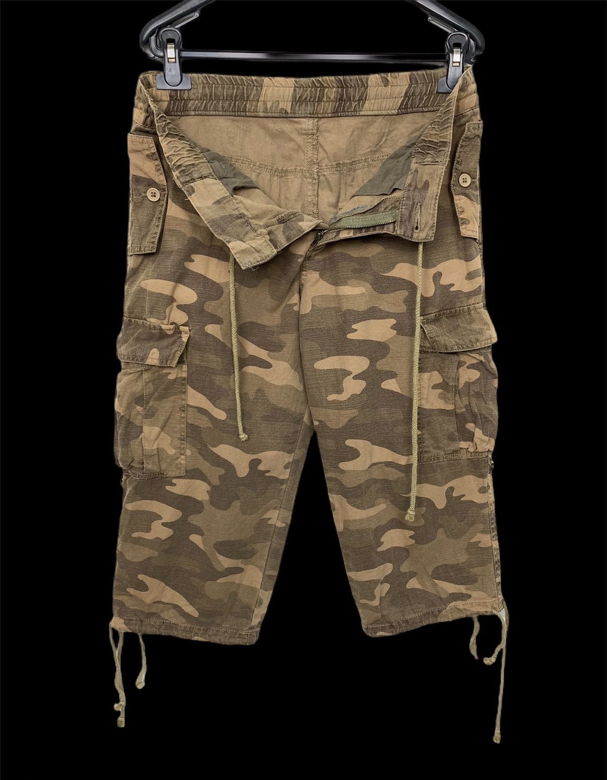 Other CT JEANS Camo Pullover Waist Denim Baggie Cargo Short Pants Size US 30 / EU 46 - 3 Thumbnail