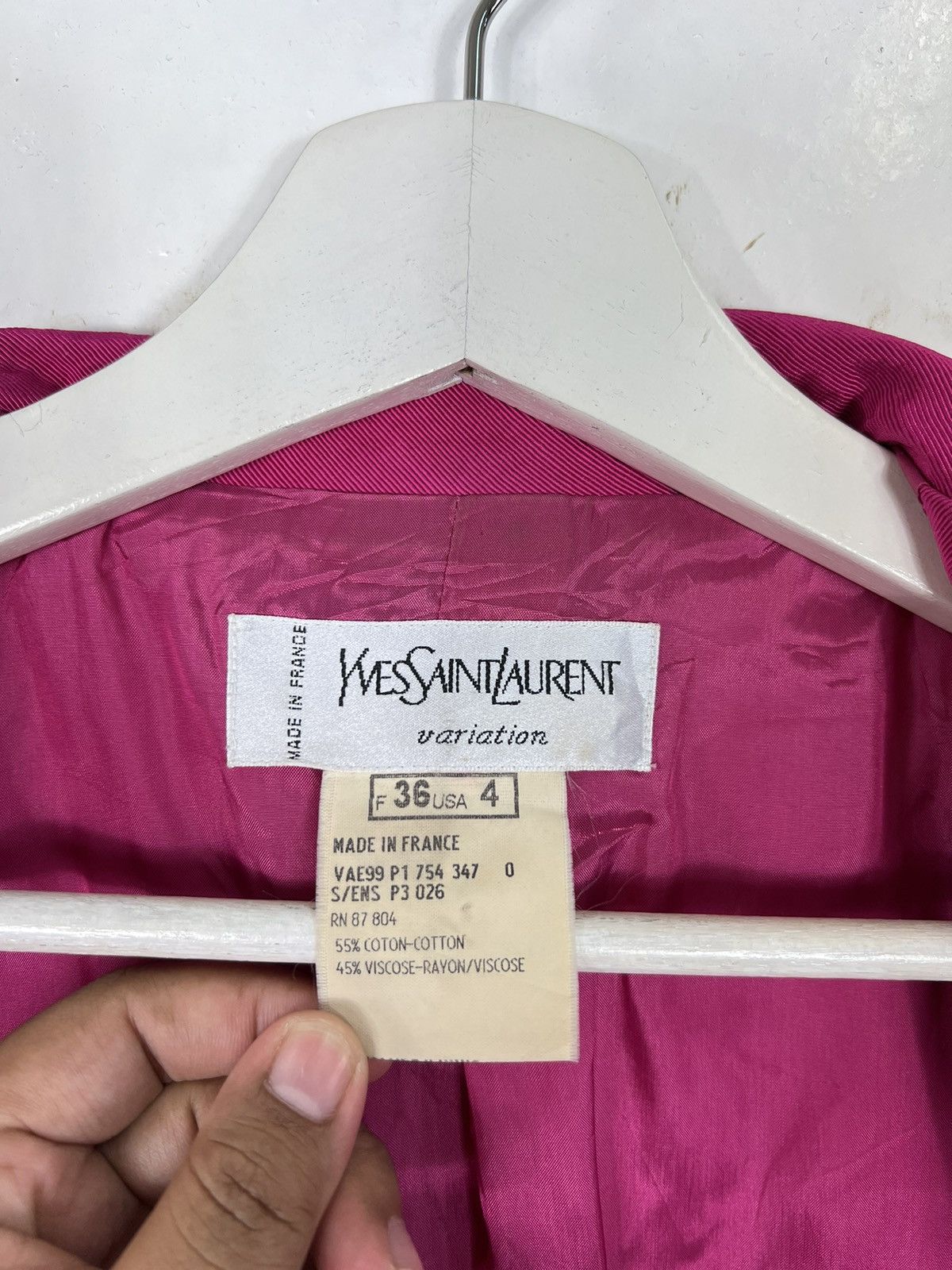 Yves Saint Laurent 🔥 RARE VINTAGE YVES SAINT LAURENT VARIATION MADE IN FRANCE Size S / US 4 / IT 40 - 10 Thumbnail