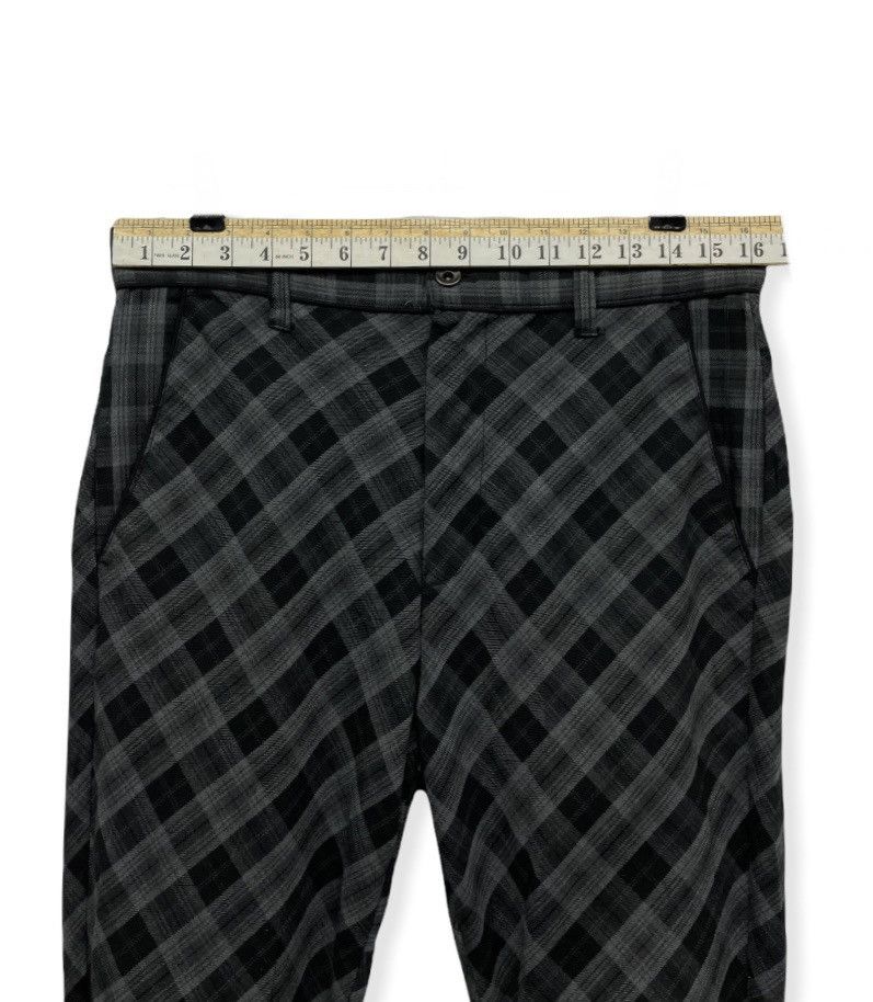 Japanese Brand SORRIDERE Punk Tartan Rayon Polyester Shirring Leg Pants Size US 32 / EU 48 - 6 Thumbnail