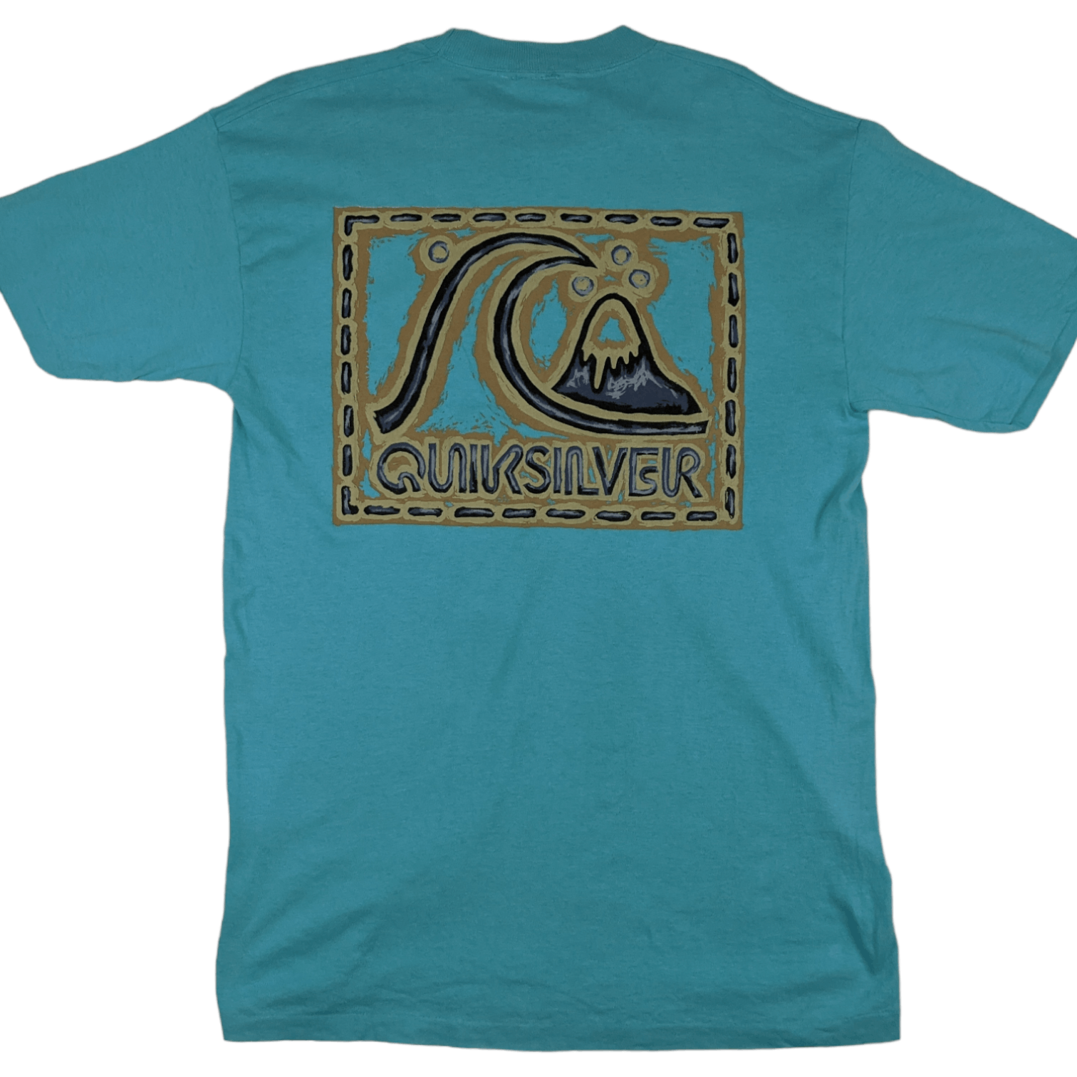Quiksilver Vintage QUIKSILVER Big Logo Surfboard Single Stitches Tee Size US M / EU 48-50 / 2 - 5 Thumbnail