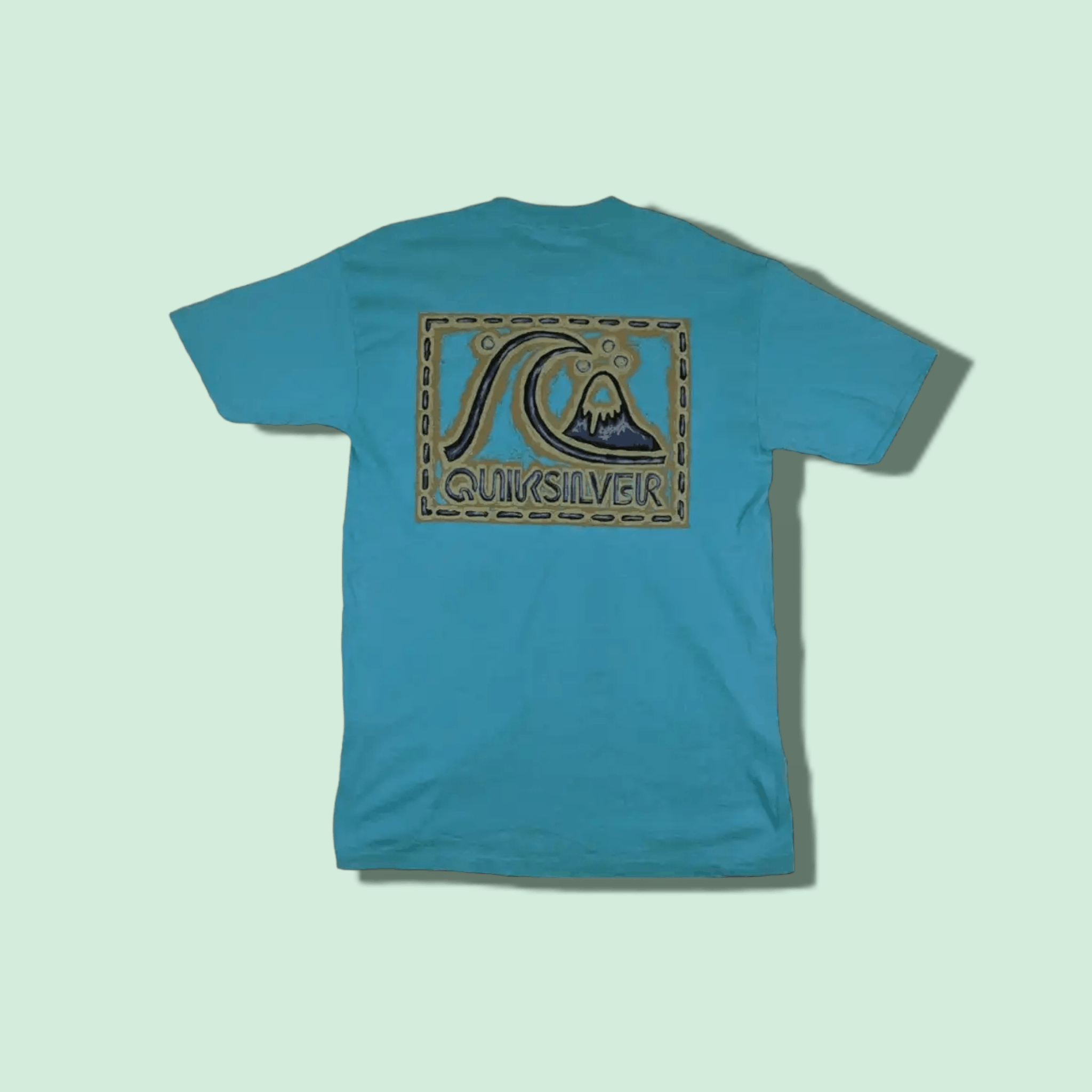 Quiksilver Vintage QUIKSILVER Big Logo Surfboard Single Stitches Tee Size US M / EU 48-50 / 2 - 1 Thumbnail