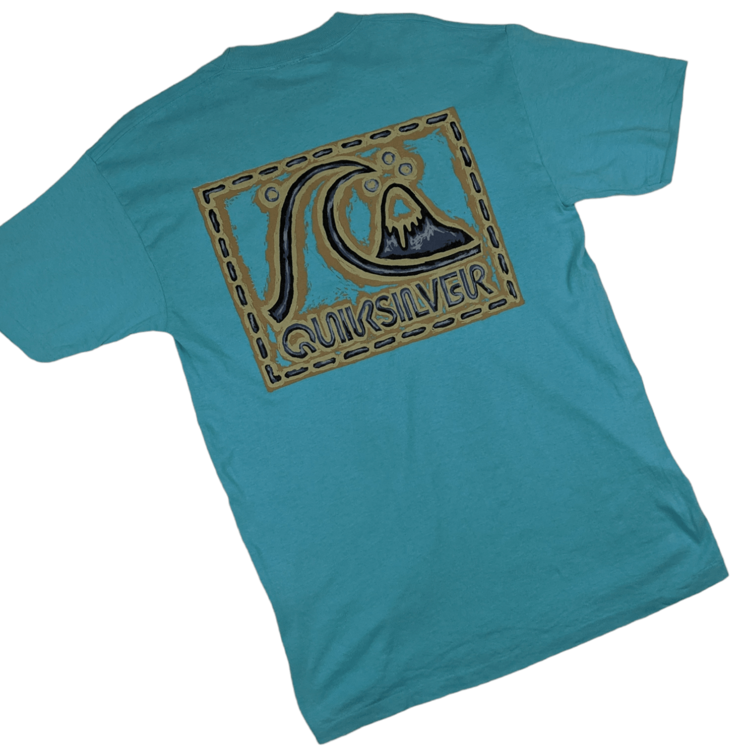 Quiksilver Vintage QUIKSILVER Big Logo Surfboard Single Stitches Tee Size US M / EU 48-50 / 2 - 6 Thumbnail