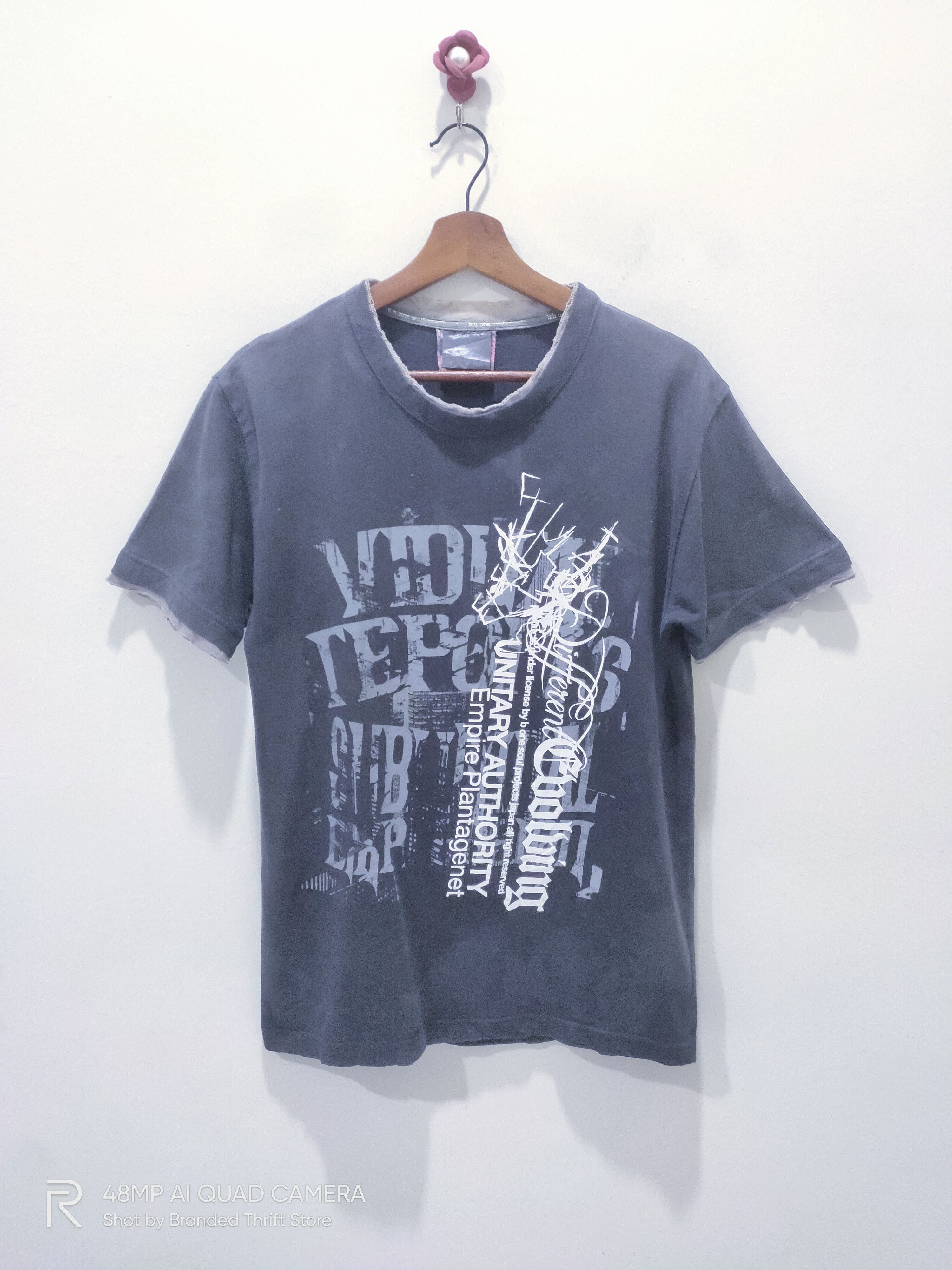 Japanese Brand B ONE SOUL Vidual Reports Graffiti Artist Street Rapper Tee Size US M / EU 48-50 / 2 - 1 Thumbnail