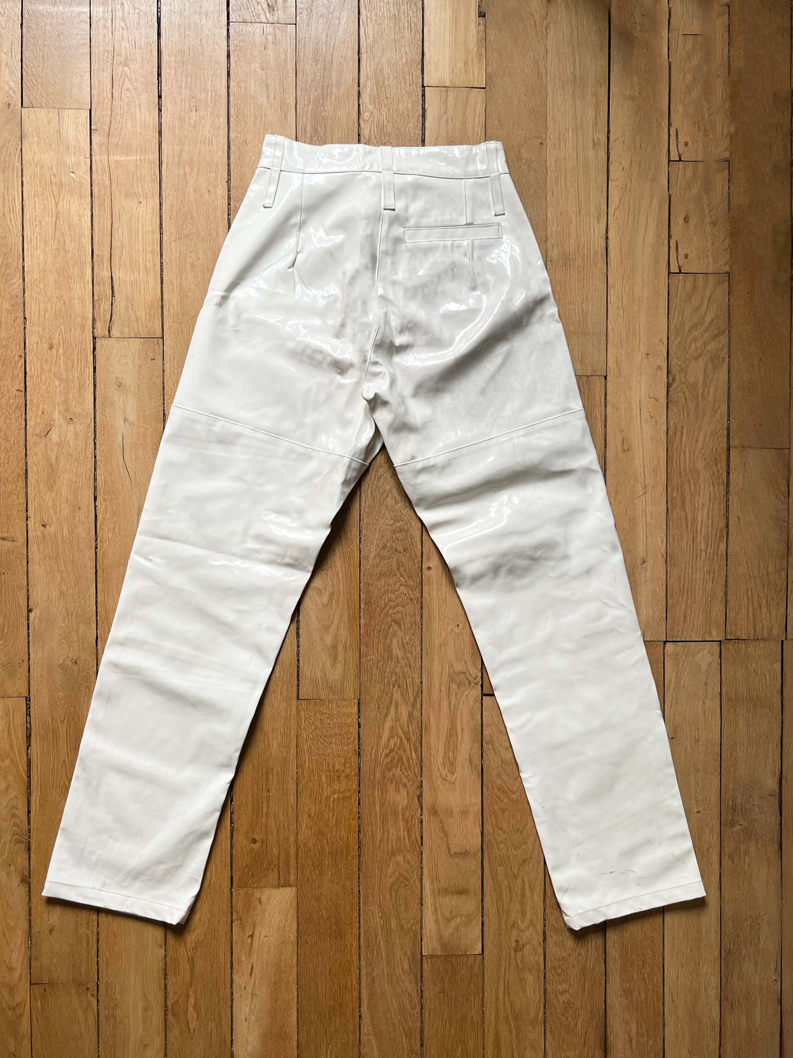 GmbH GMBH White PVC Vinyl Pants Size US 28 / EU 44 - 2 Thumbnail