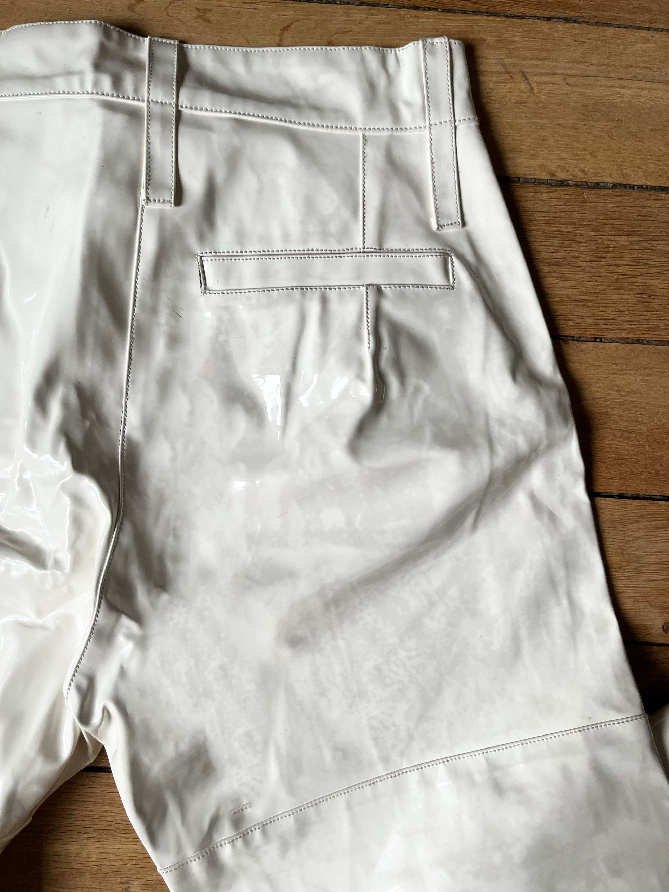 GmbH GMBH White PVC Vinyl Pants Size US 28 / EU 44 - 3 Thumbnail
