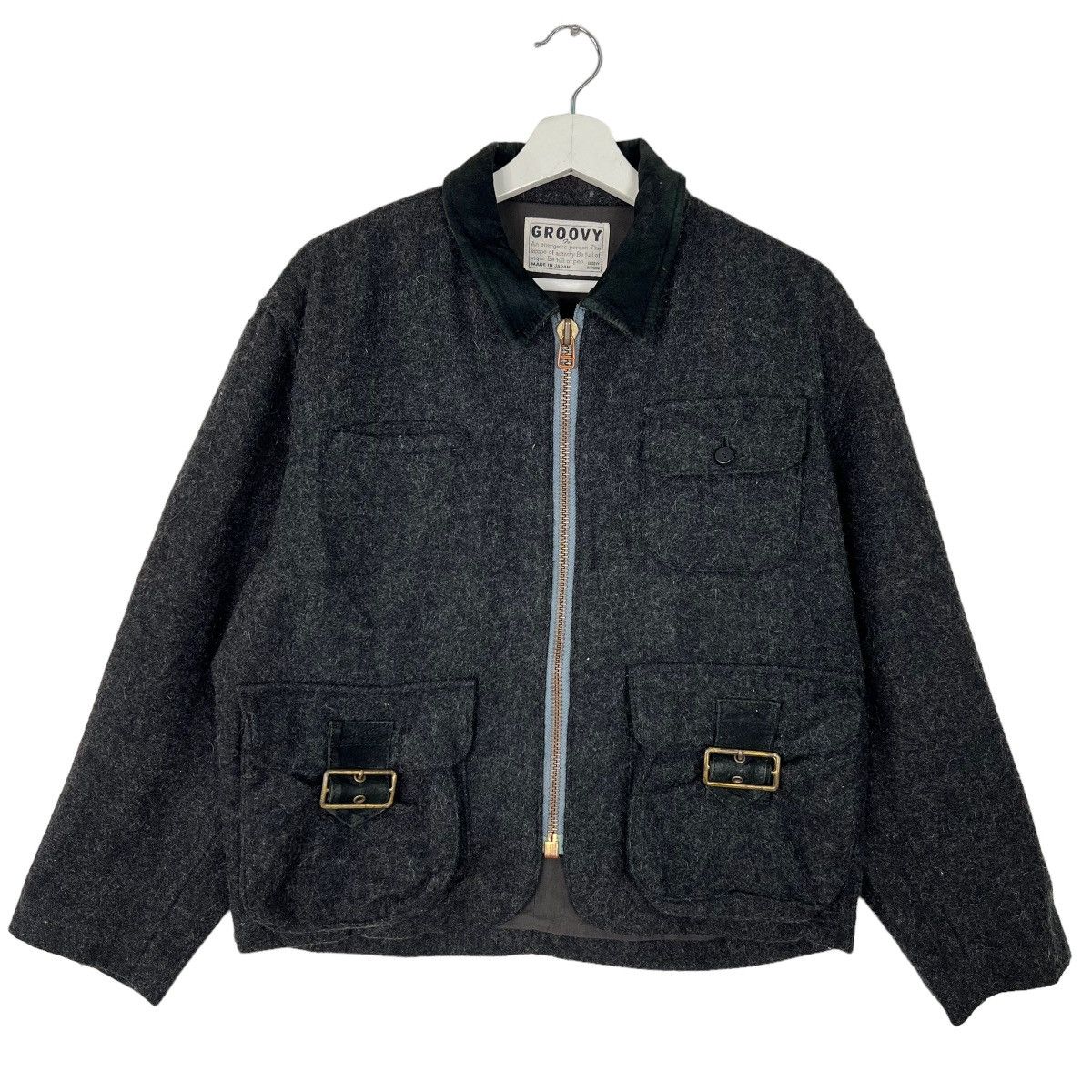 Issey Miyake 🔥 GROOVY WOOL CARGO POCKET BOMBER JACKET Size US M / EU 48-50 / 2 - 1 Thumbnail