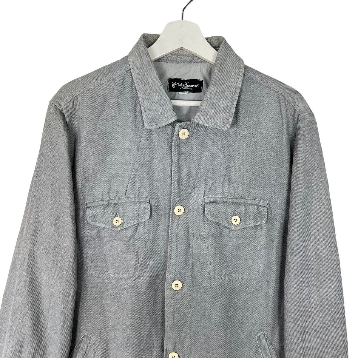 Designer 🔥 VINTAGE GOLIATHUS UOMO INDIGO WORK CHORE JACKET Size 48 Size US M / EU 48-50 / 2 - 3 Thumbnail