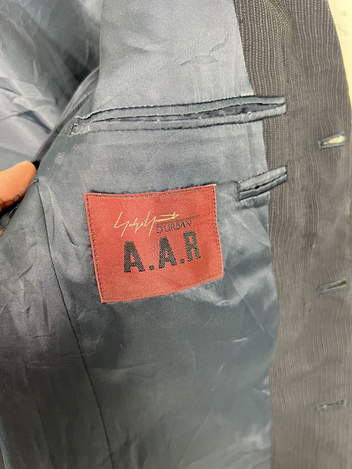 Yohji Yamamoto 🔥 YOHJI YAMAMOTO DURBAN STRIPE BLAZER Size US M / EU 48-50 / 2 - 8 Thumbnail