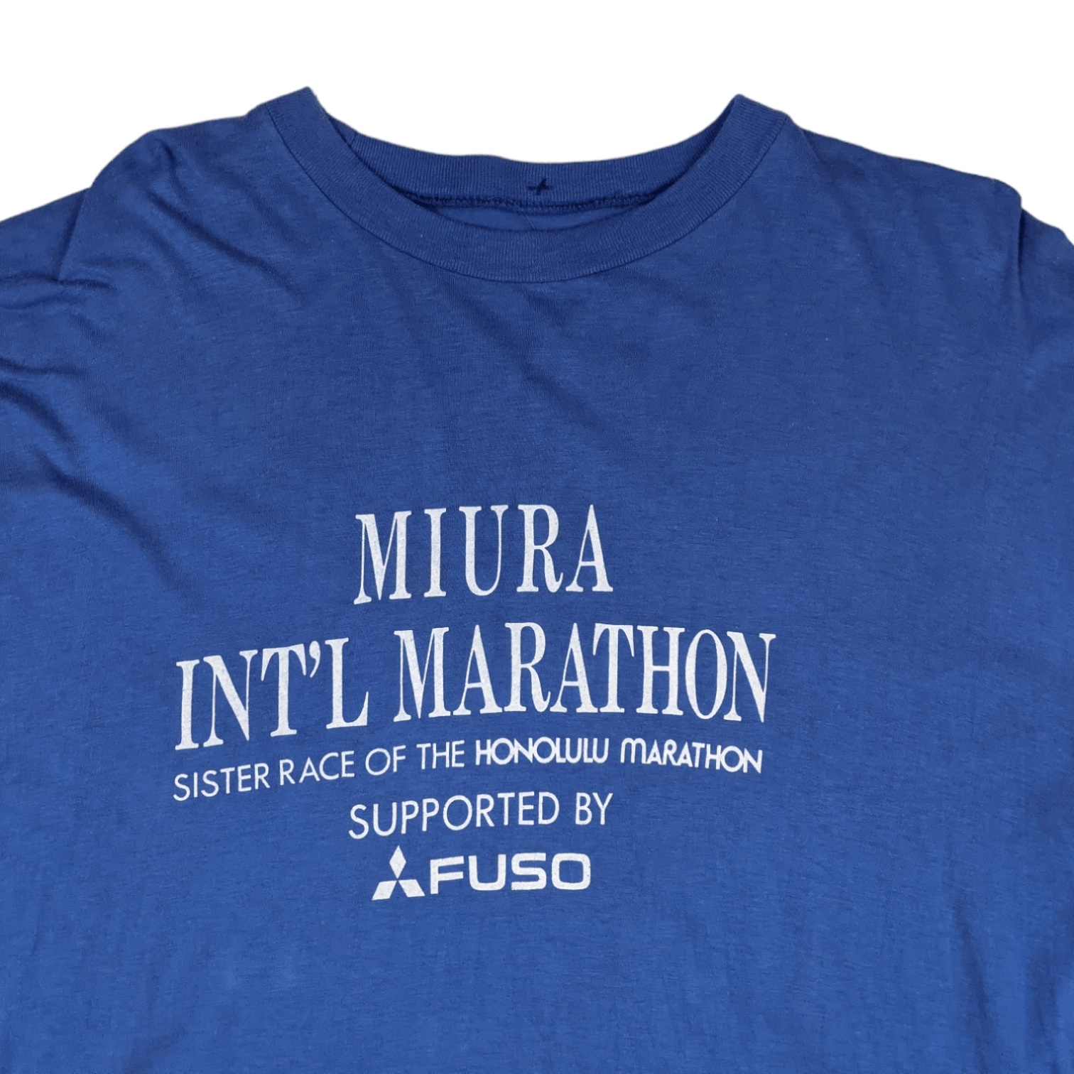 Vintage 1991 MIURA MARATHON Honolulu Marathon Single Stitches Tee Size US L / EU 52-54 / 3 - 4 Thumbnail
