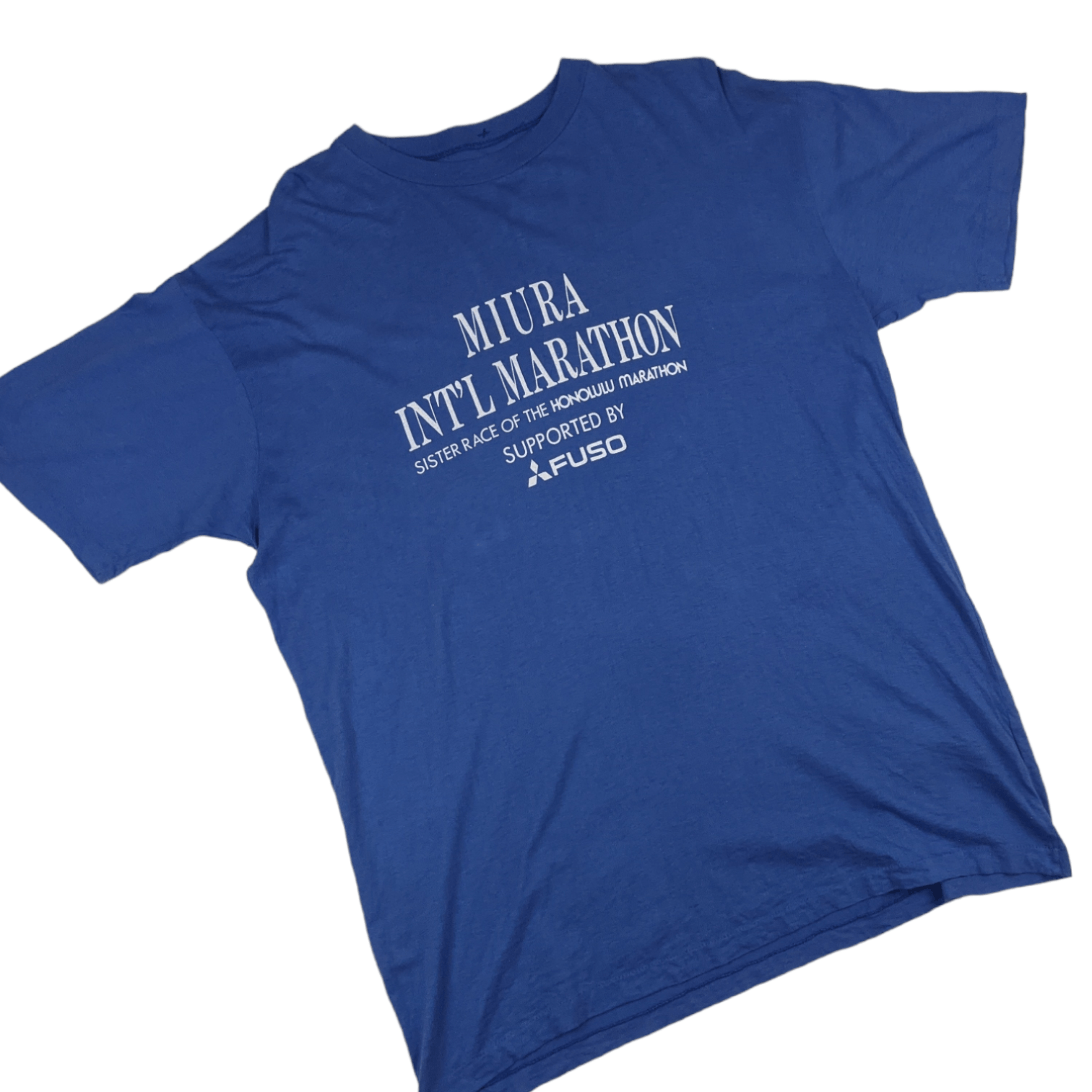 Vintage 1991 MIURA MARATHON Honolulu Marathon Single Stitches Tee Size US L / EU 52-54 / 3 - 3 Thumbnail