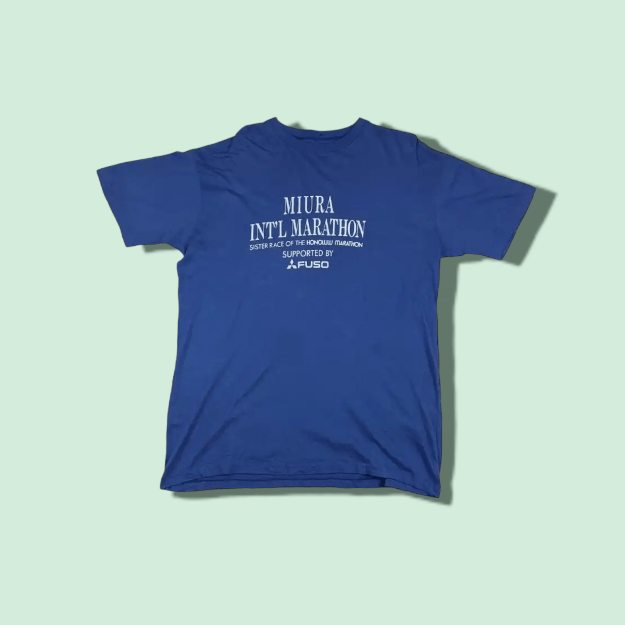 Vintage 1991 MIURA MARATHON Honolulu Marathon Single Stitches Tee Size US L / EU 52-54 / 3 - 1 Thumbnail