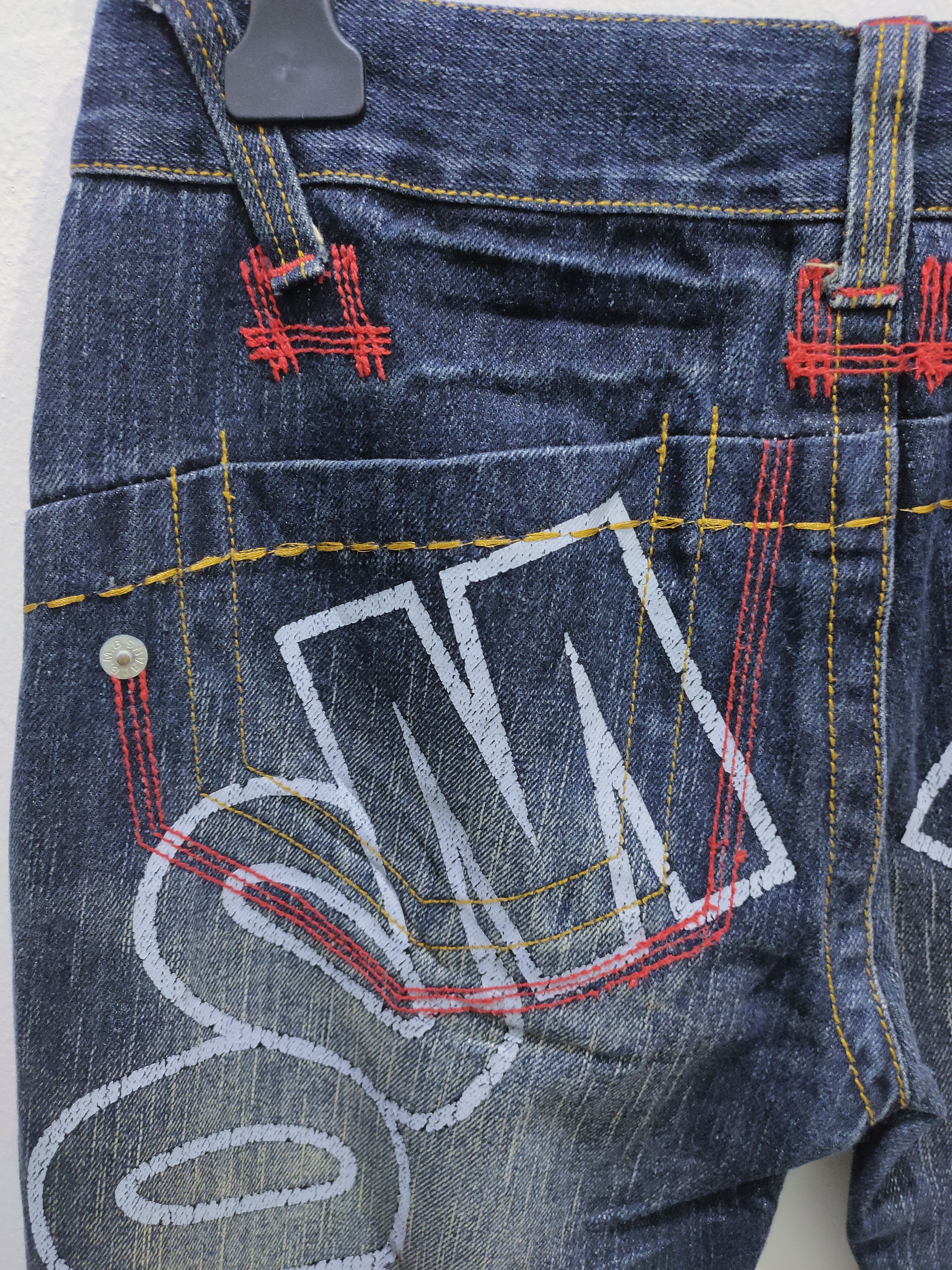 Blue Blue Japan × Two Moon BLUE MOON BLUE Handcrafted Stone Wash BigLogo Graphic Jeans Size US 32 / EU 48 - 14 Thumbnail